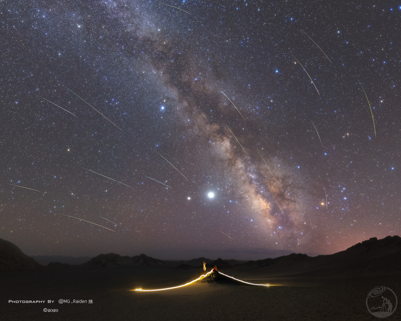 琴瑟和鸣，同赏星雨