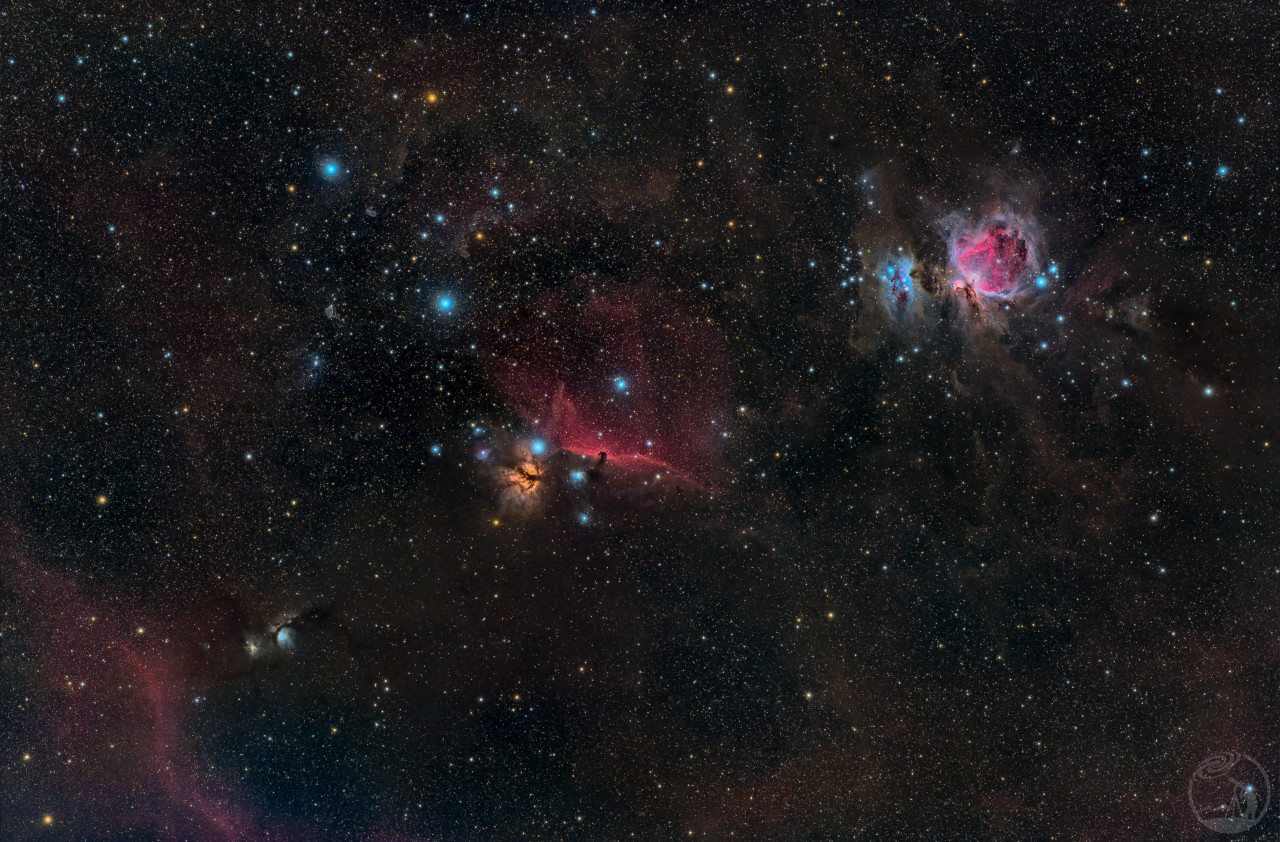m42, ic434, m78