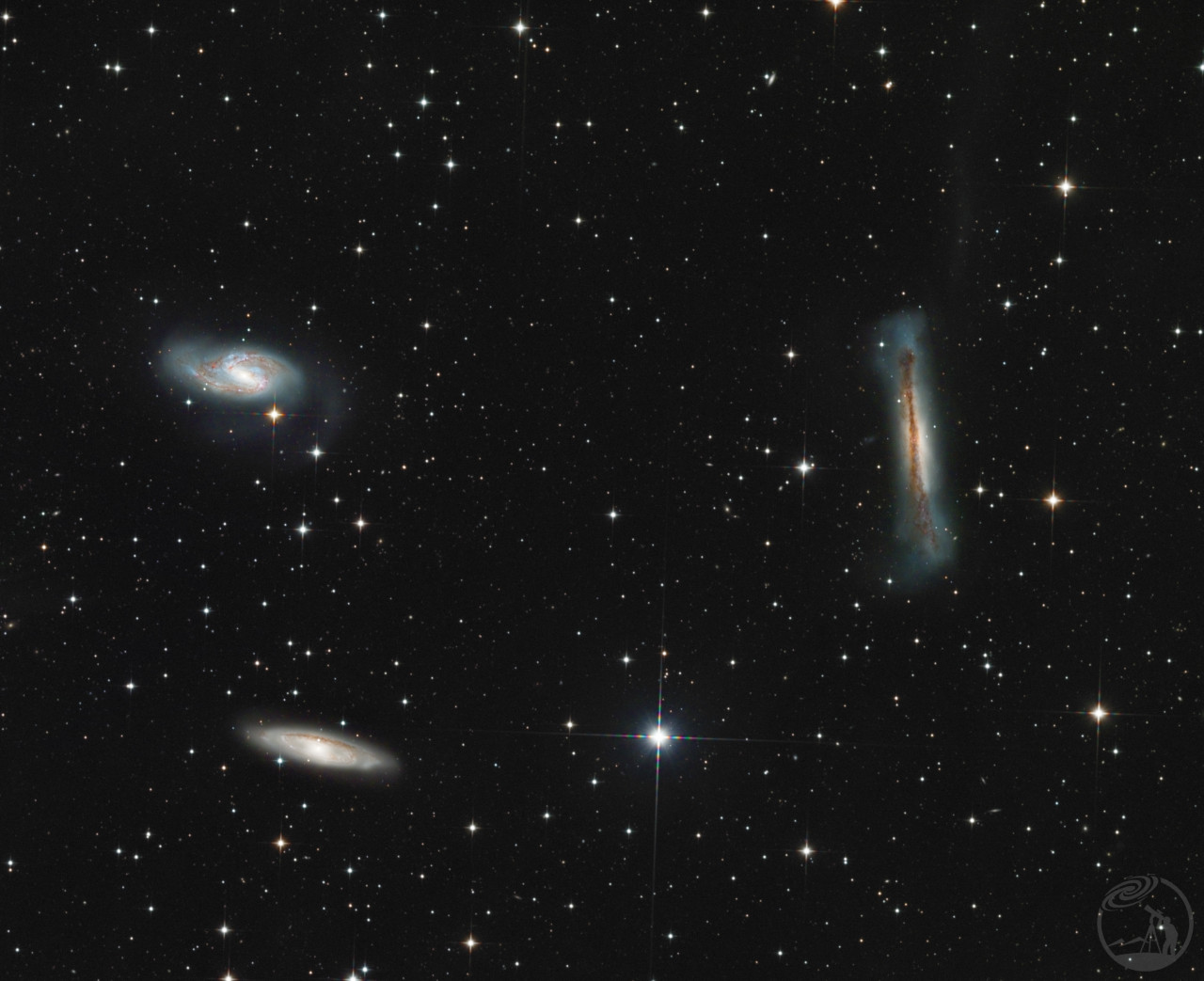 狮子座三重星系 Leo Triplet