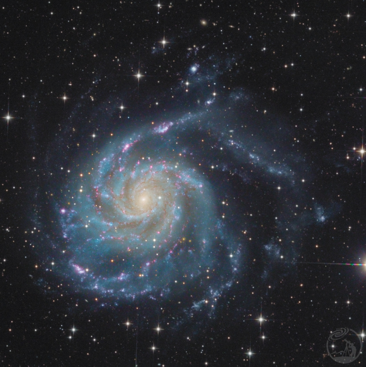 M101风车星系 裁切