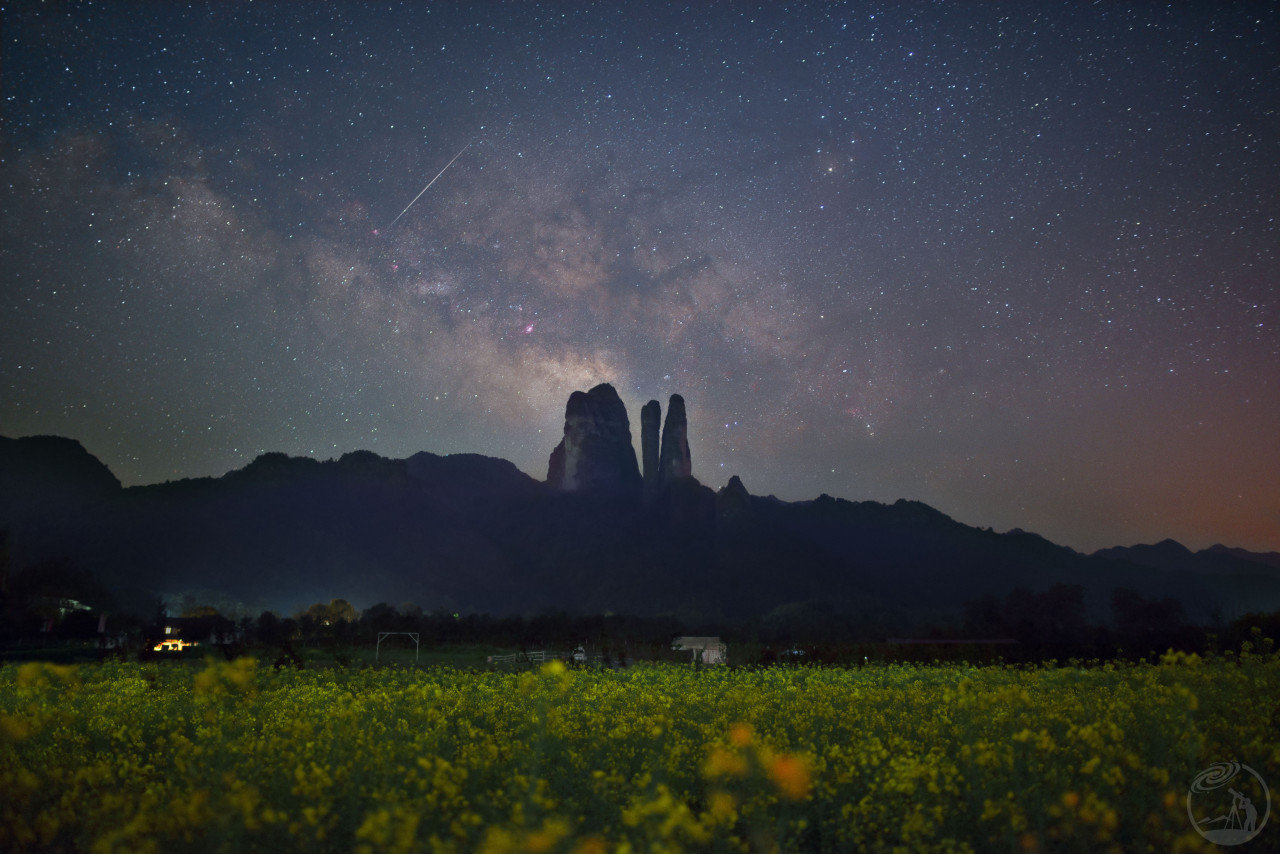 江郎山的夜空