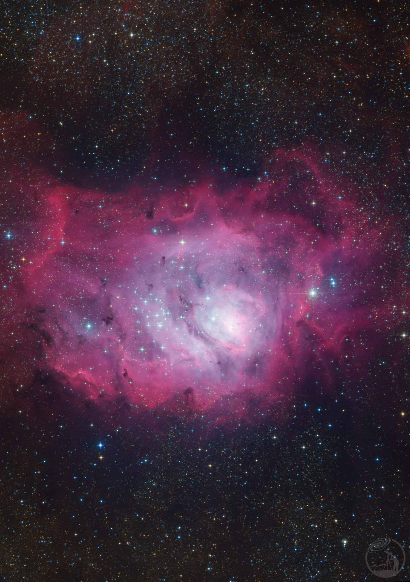 银心秘境之M8礁湖星云 The Lagoon  Nebula