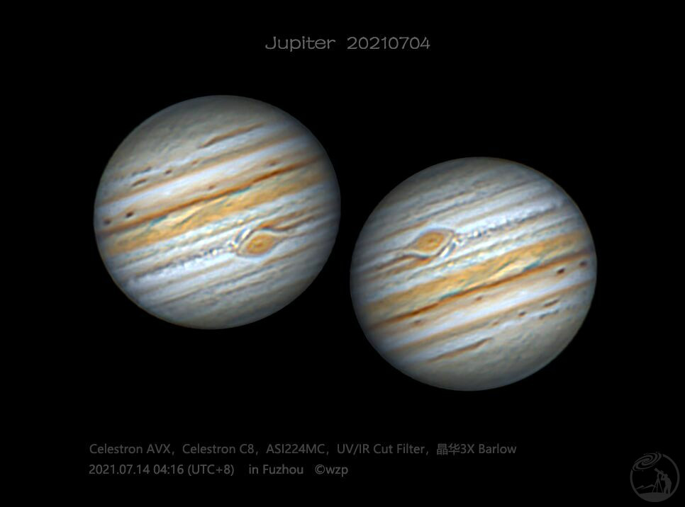 今夏第一次遇到木星红斑