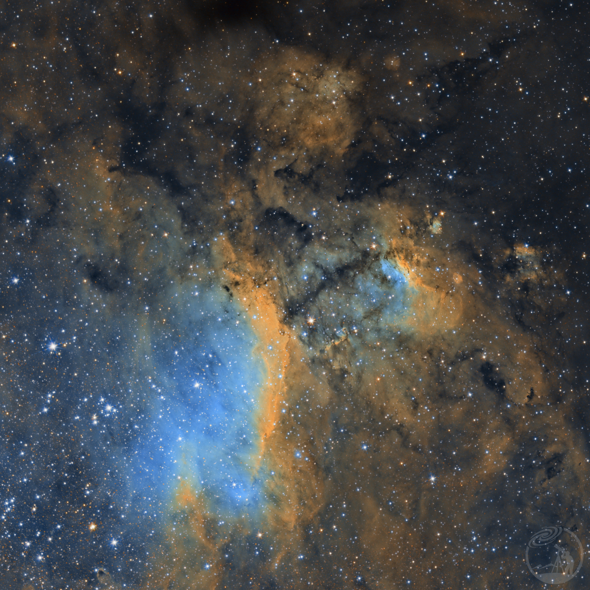 斑节虾星云窄带换 RGB 星点