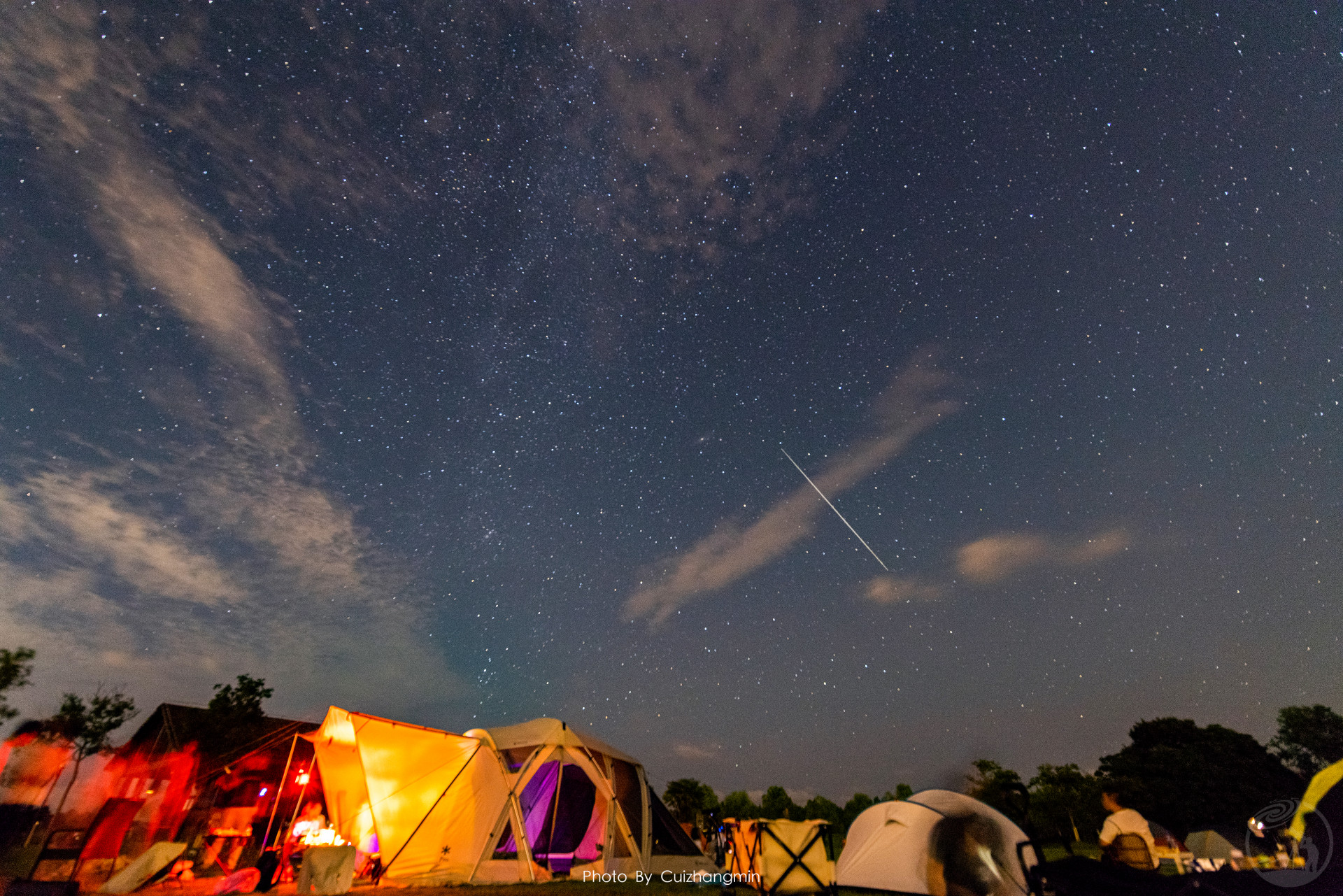 英仙座流星雨下的聚会