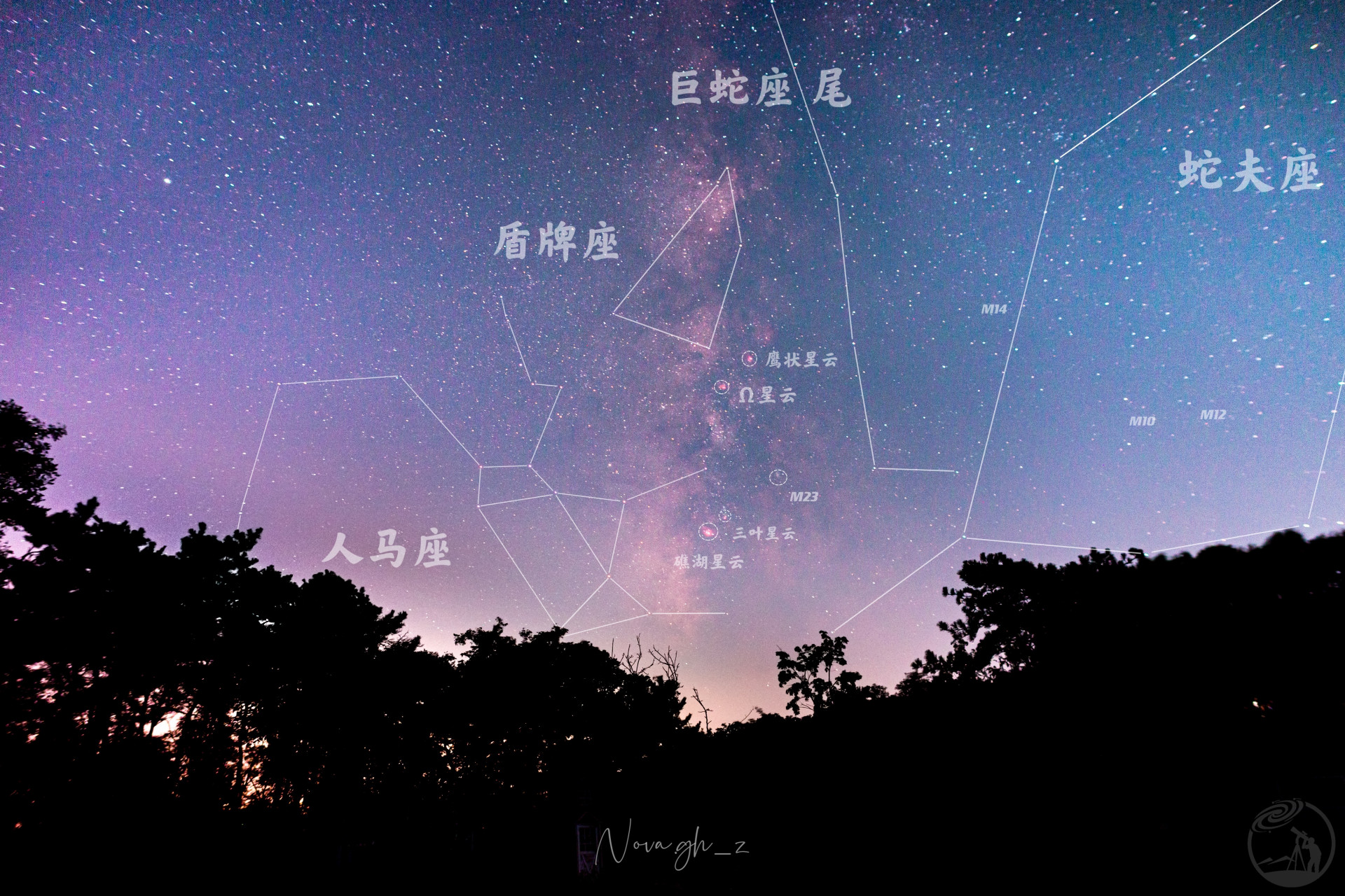 认认星云、星座还有几个梅西耶天体