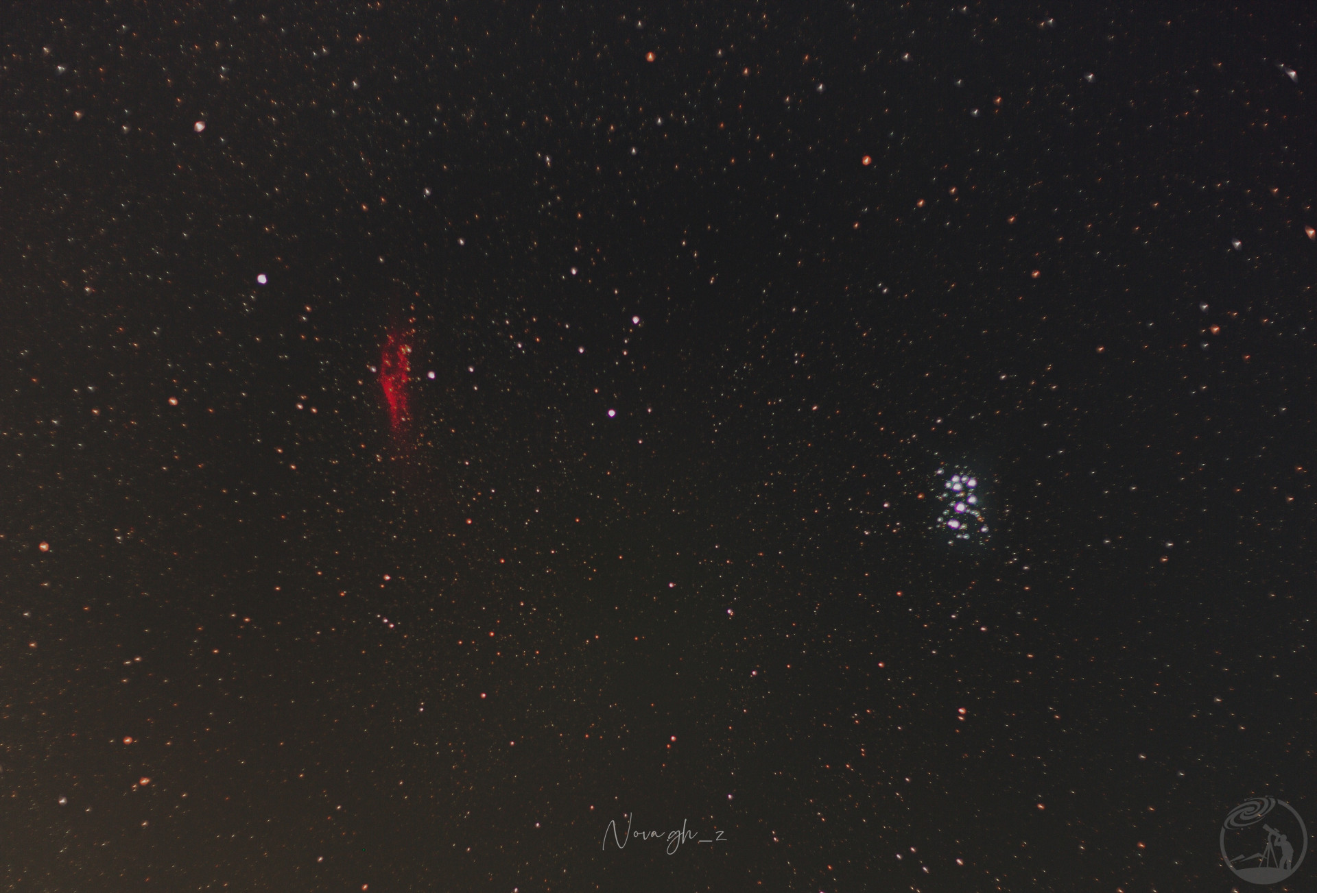 加州星云与昴宿星团
