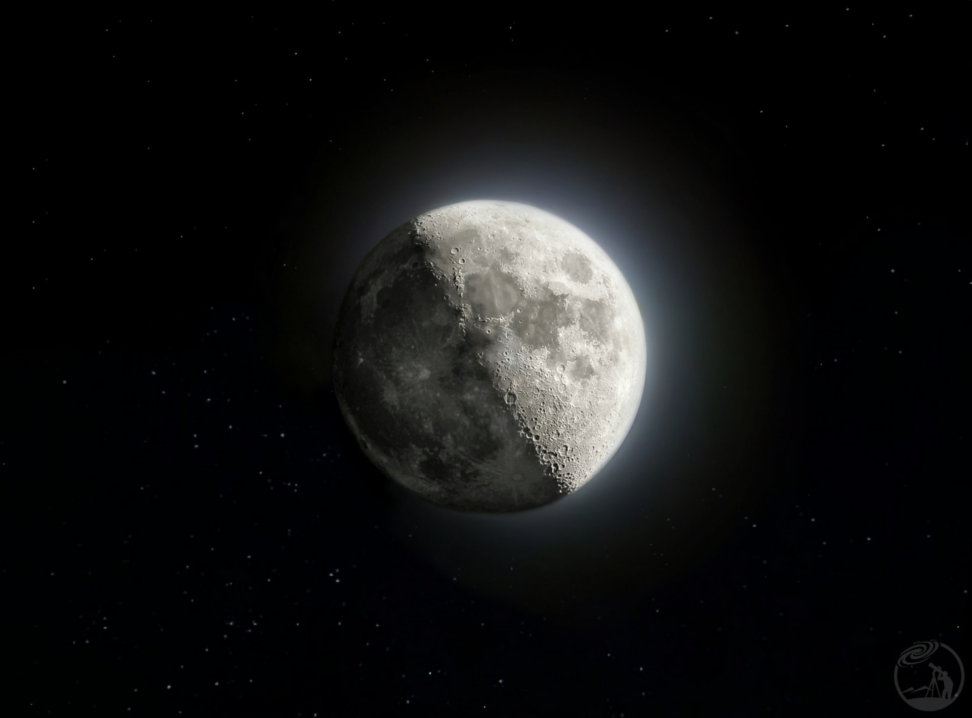 54.5% HDR Moon