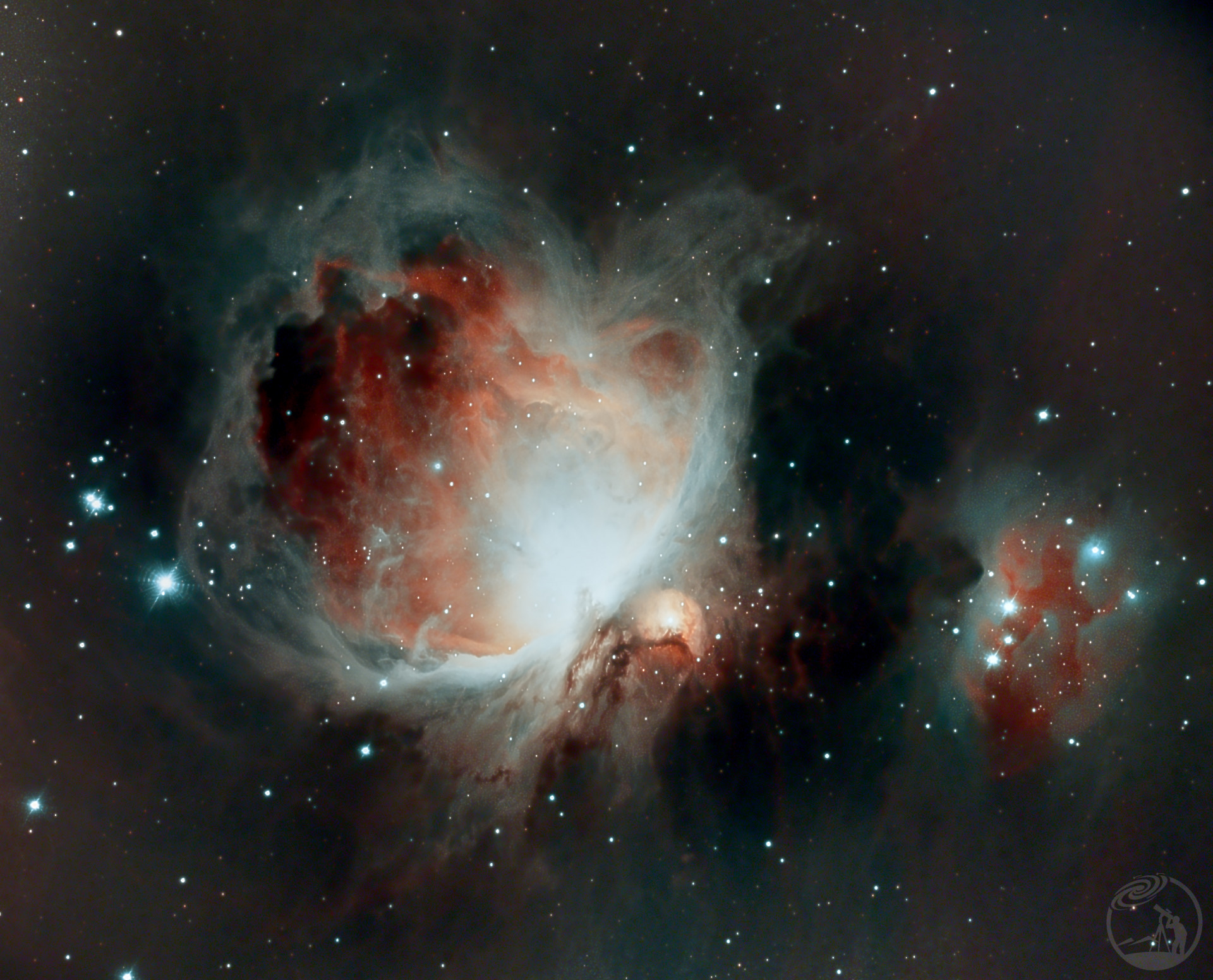 M42星云、M43星云,、迪马伦星云