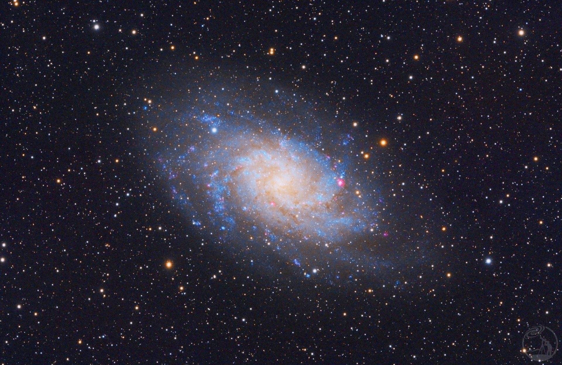 简单处理三角座星系M33