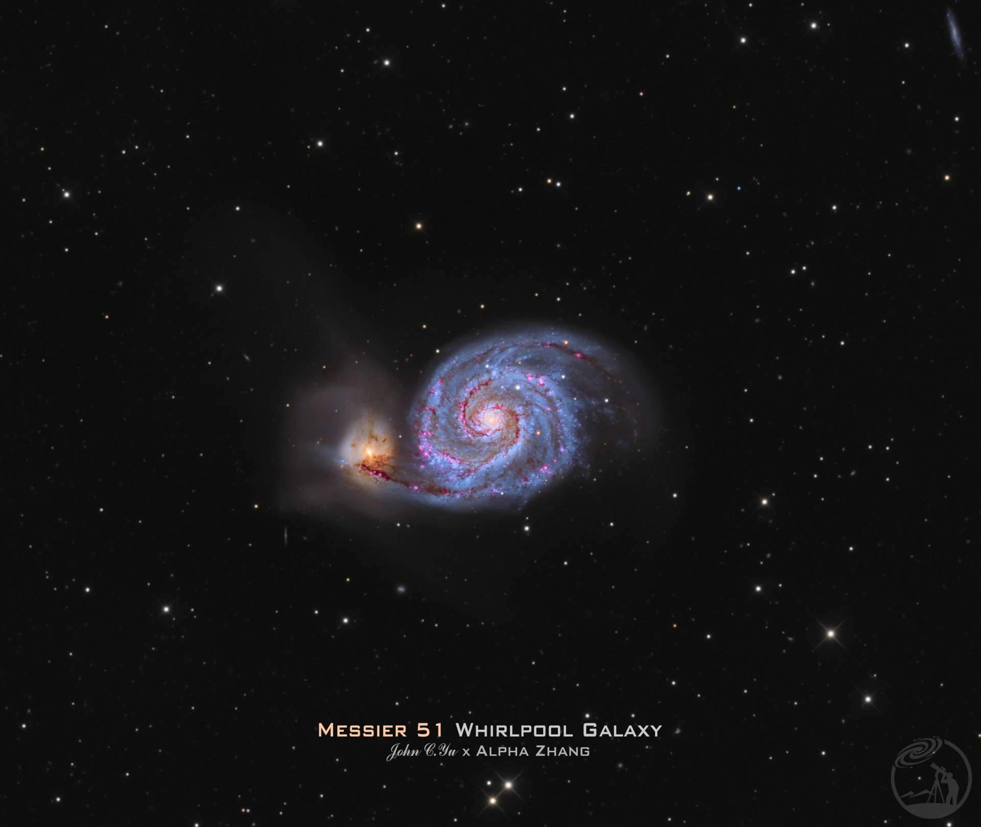 M51漩涡星系LRGBHa