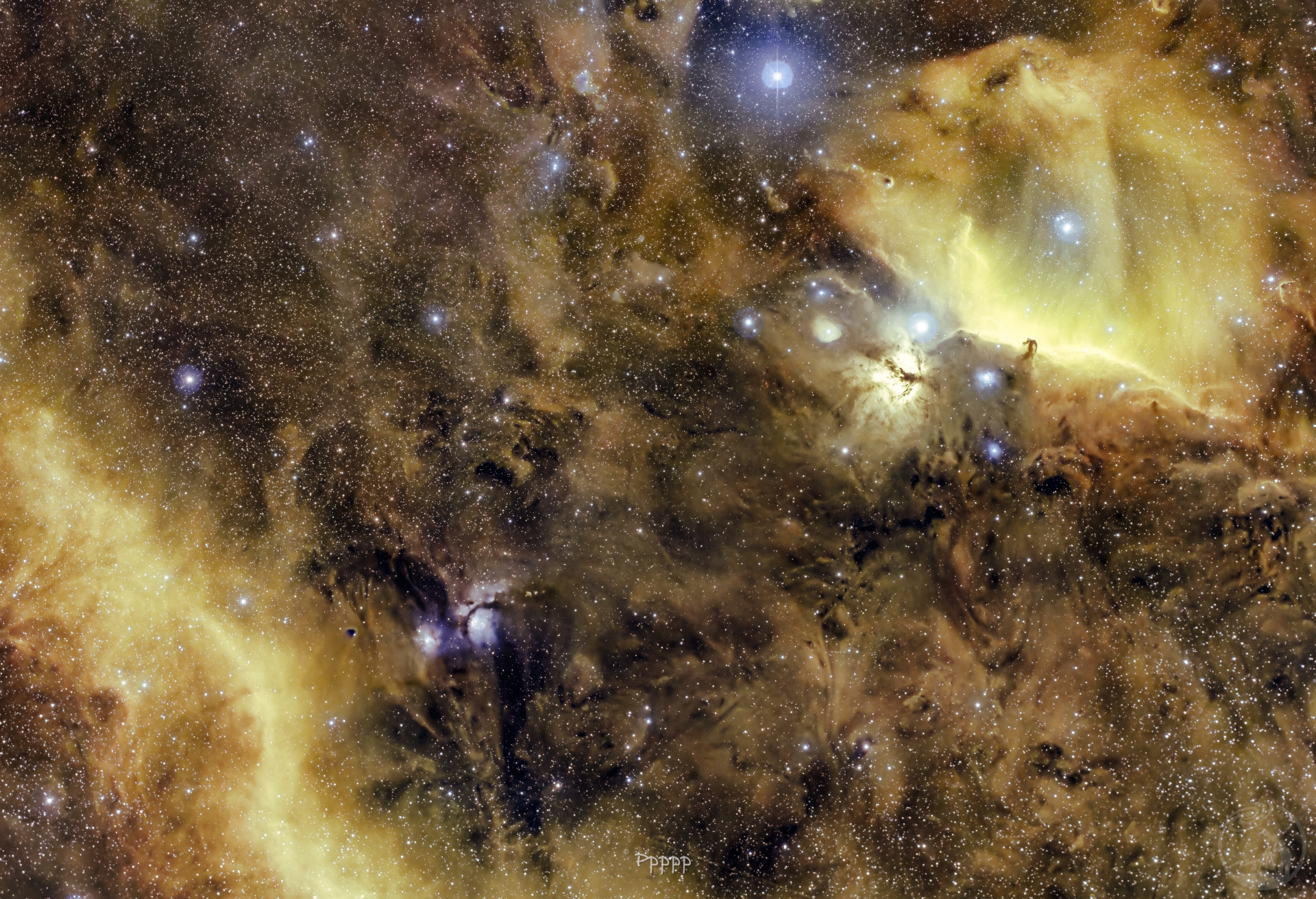 窄带信号下的马头、巴纳德环、奥特曼星云
