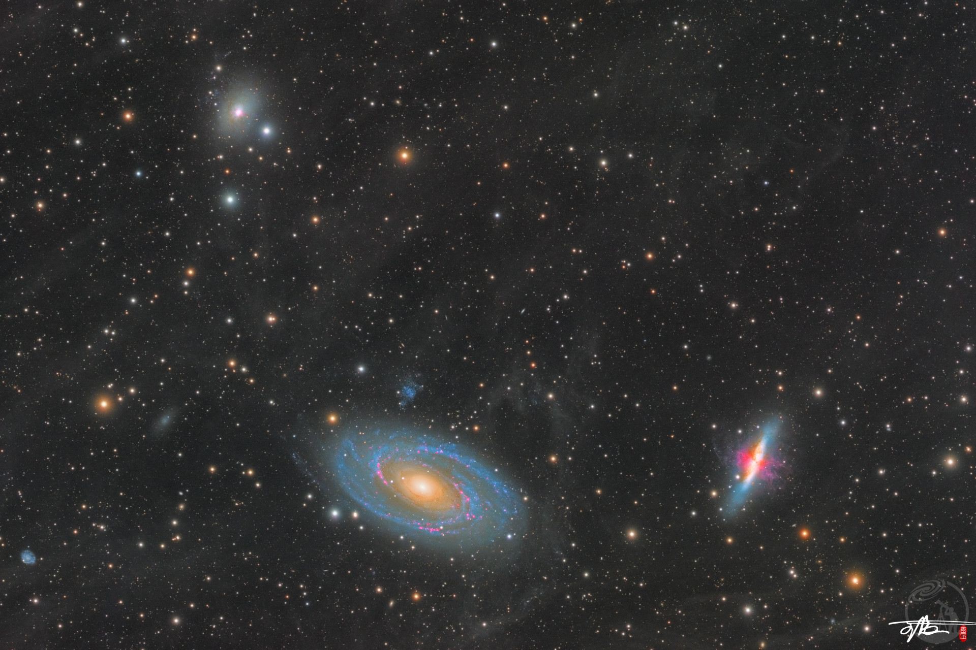M81 M82 NGC3077