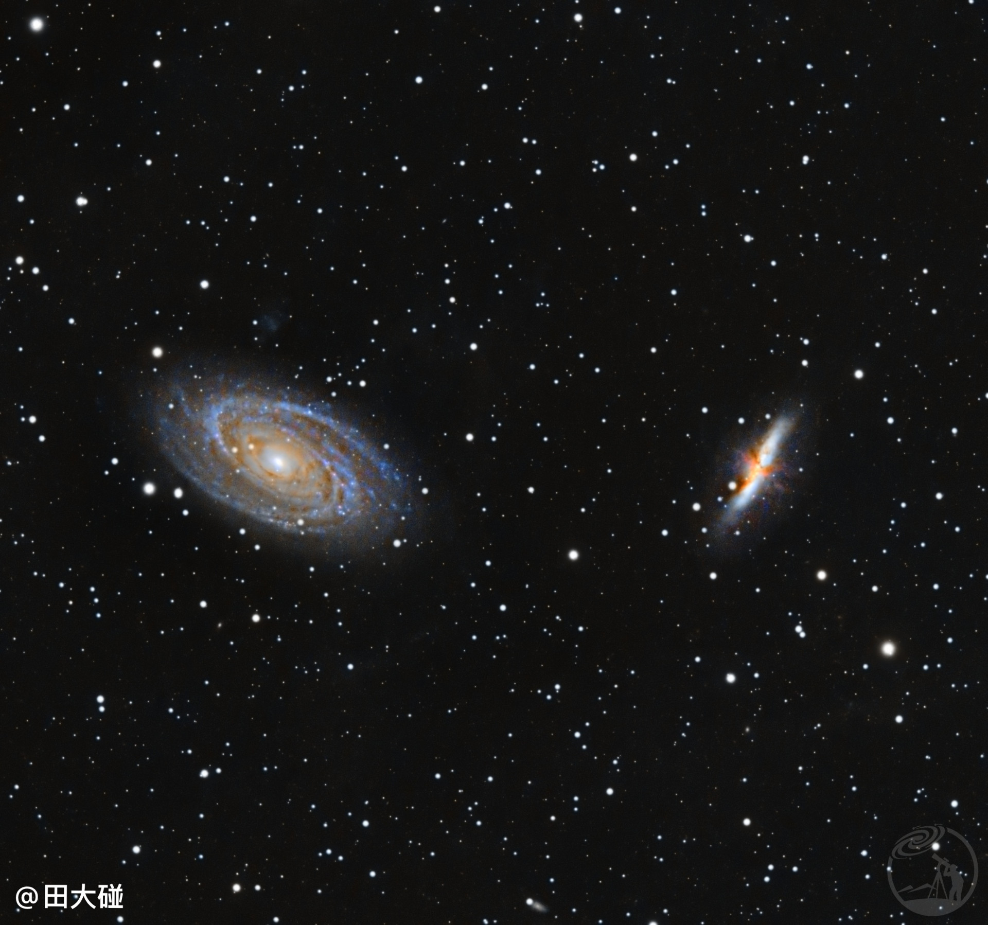 M81&M82  5个半小时渣图