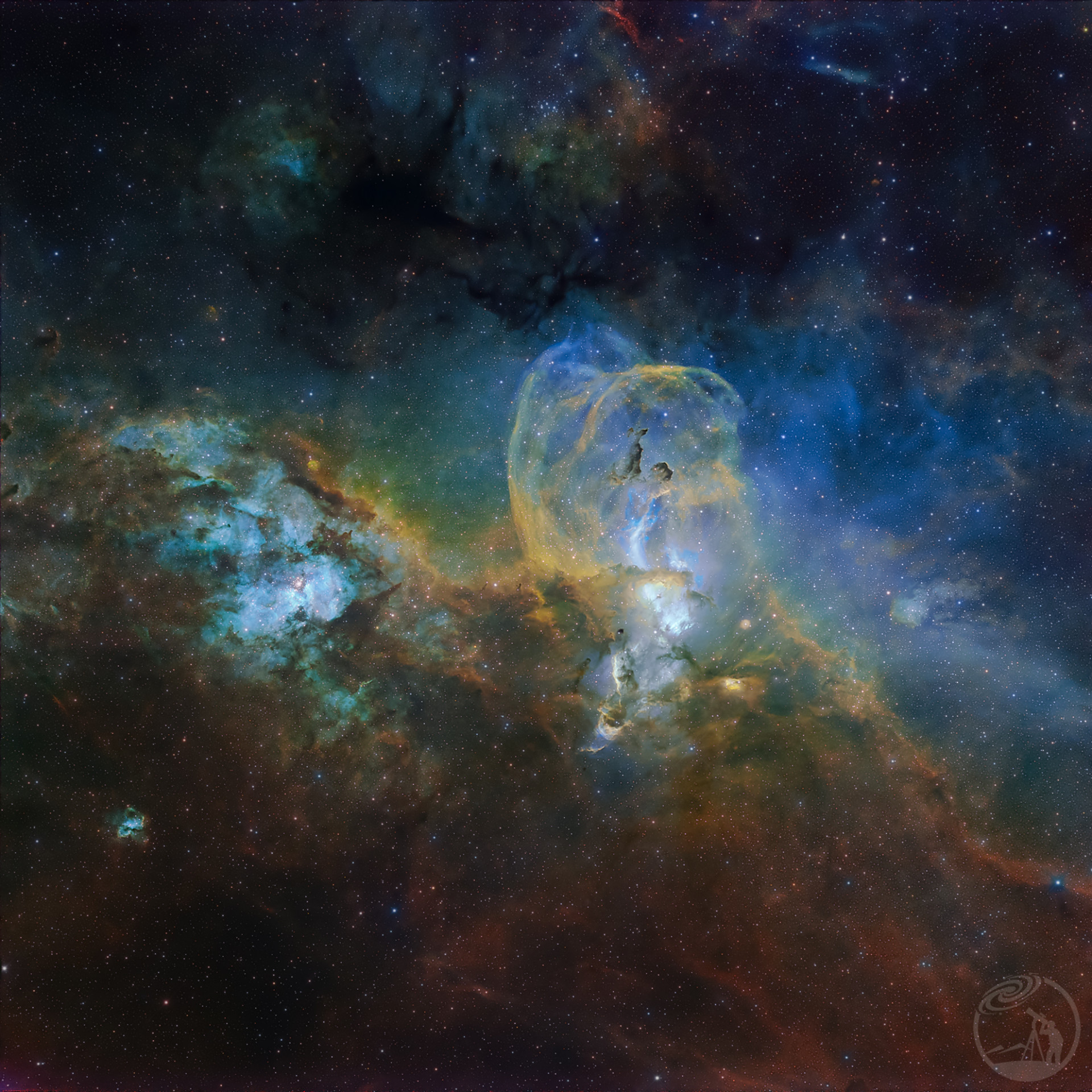 NGC3576自由女神星云