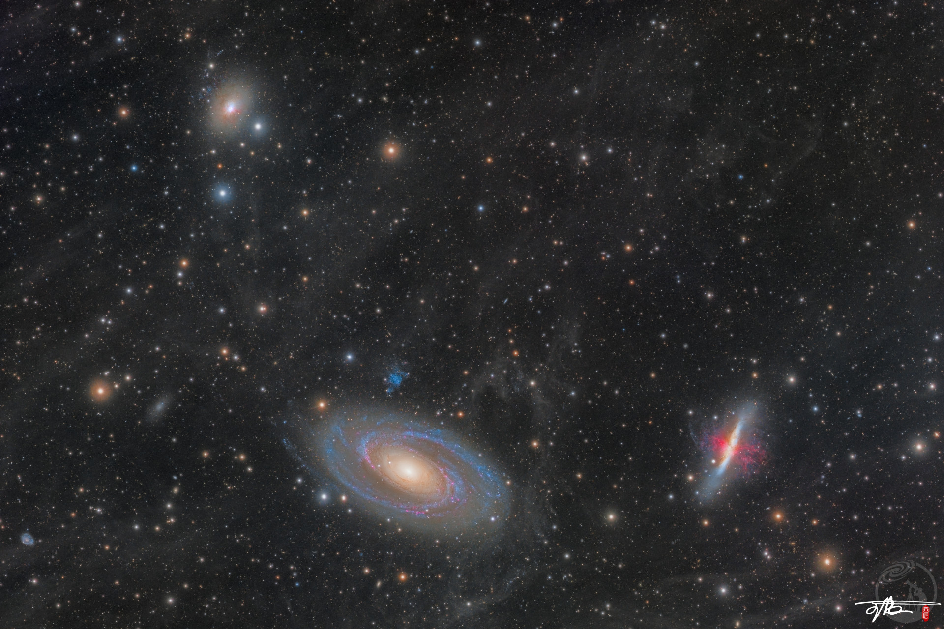 M81 M82 NGC3077