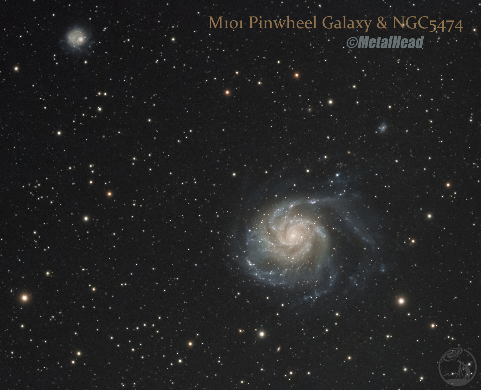 M101风车星系与NGC5474
