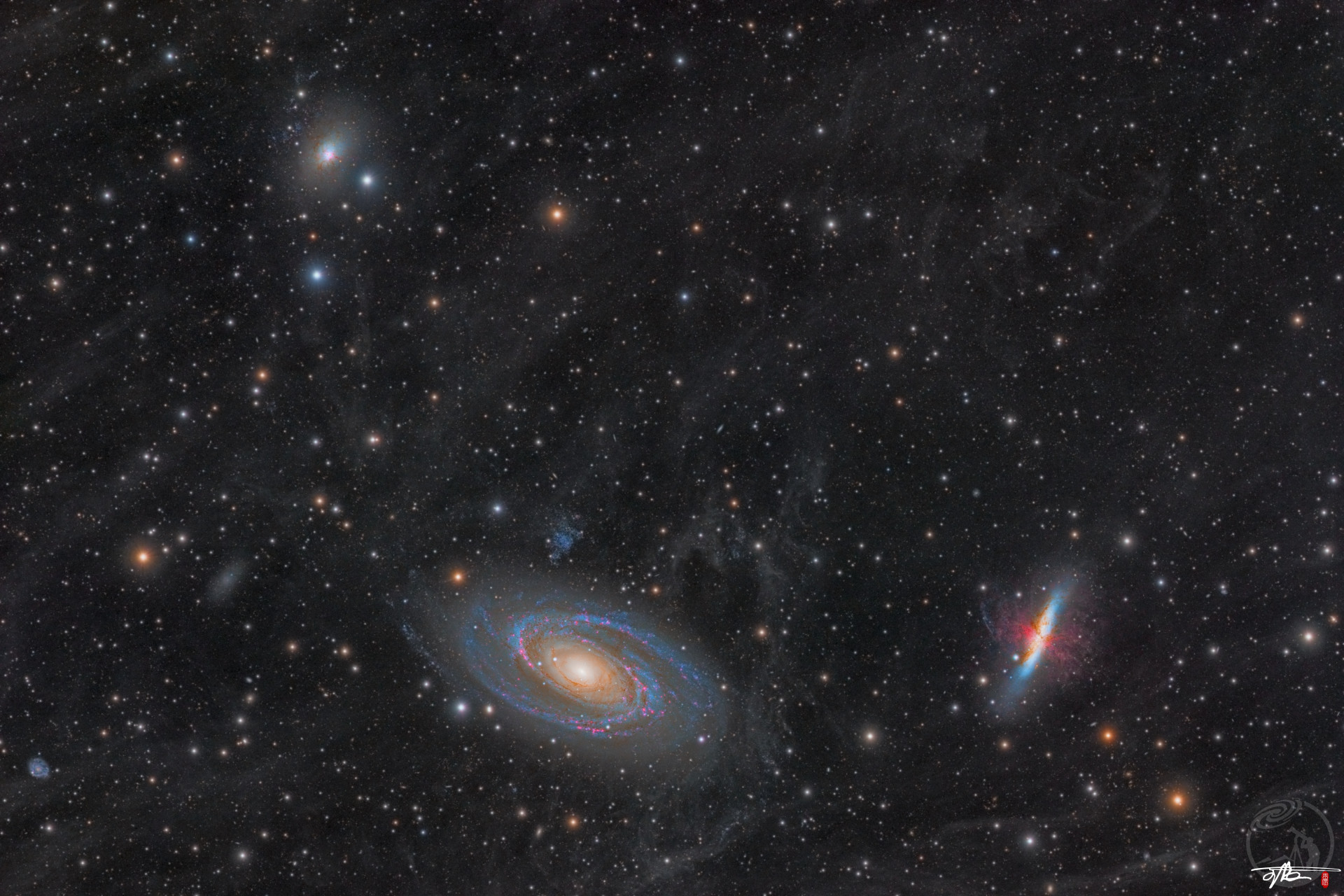 M81 M82 NGC3077