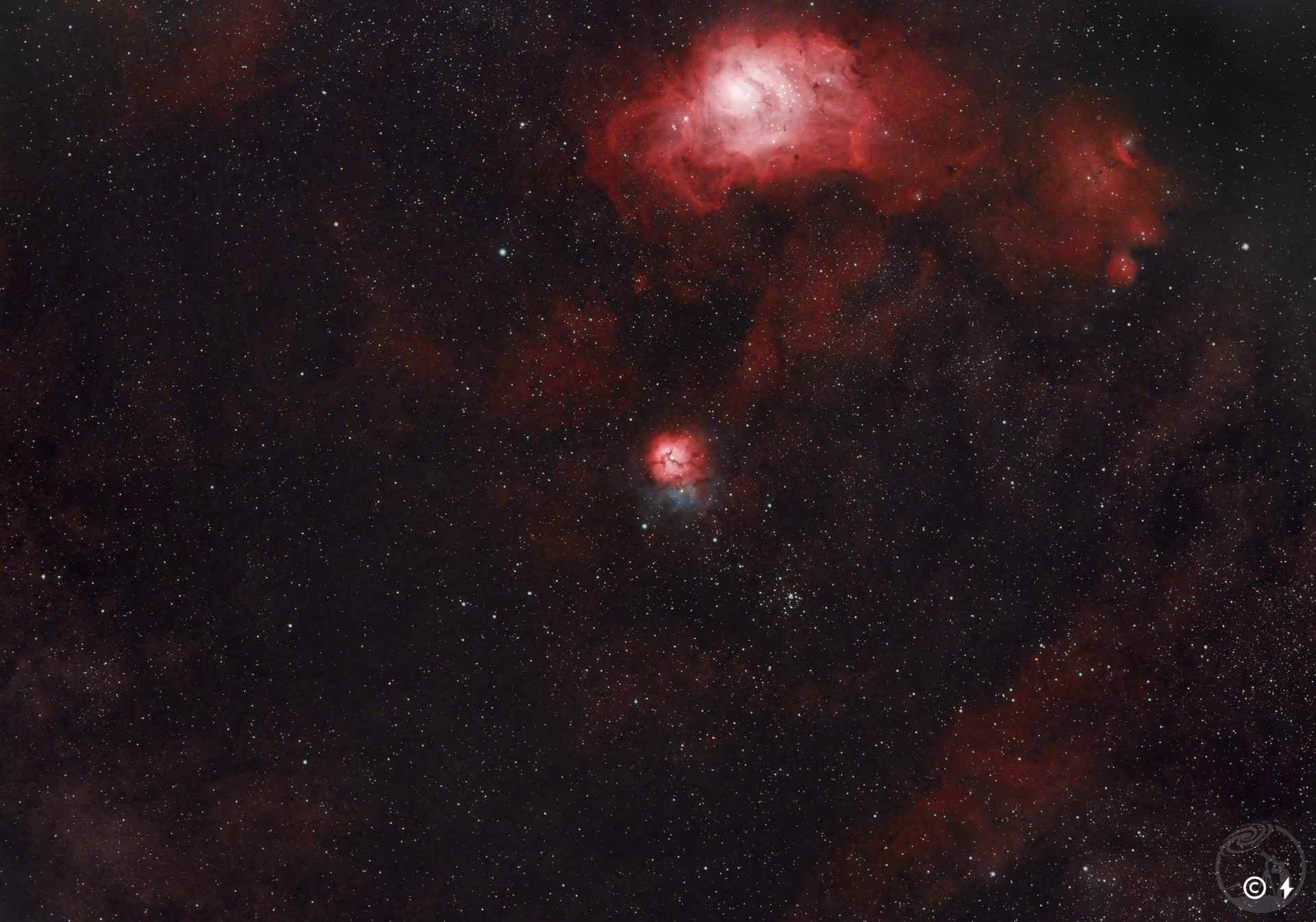 三裂星云&礁湖星云