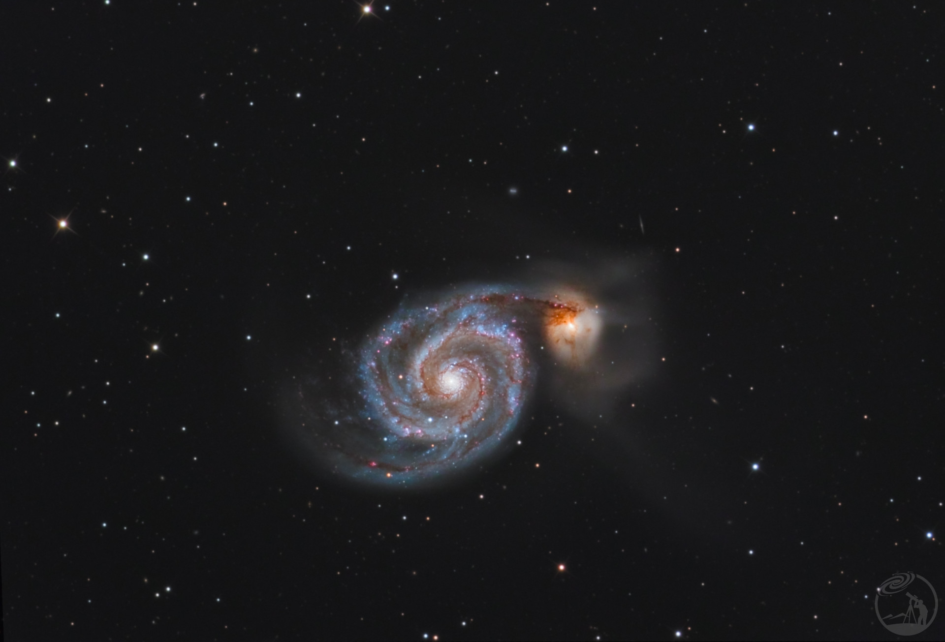 m51和它的伴星系ngc5195(完整版)