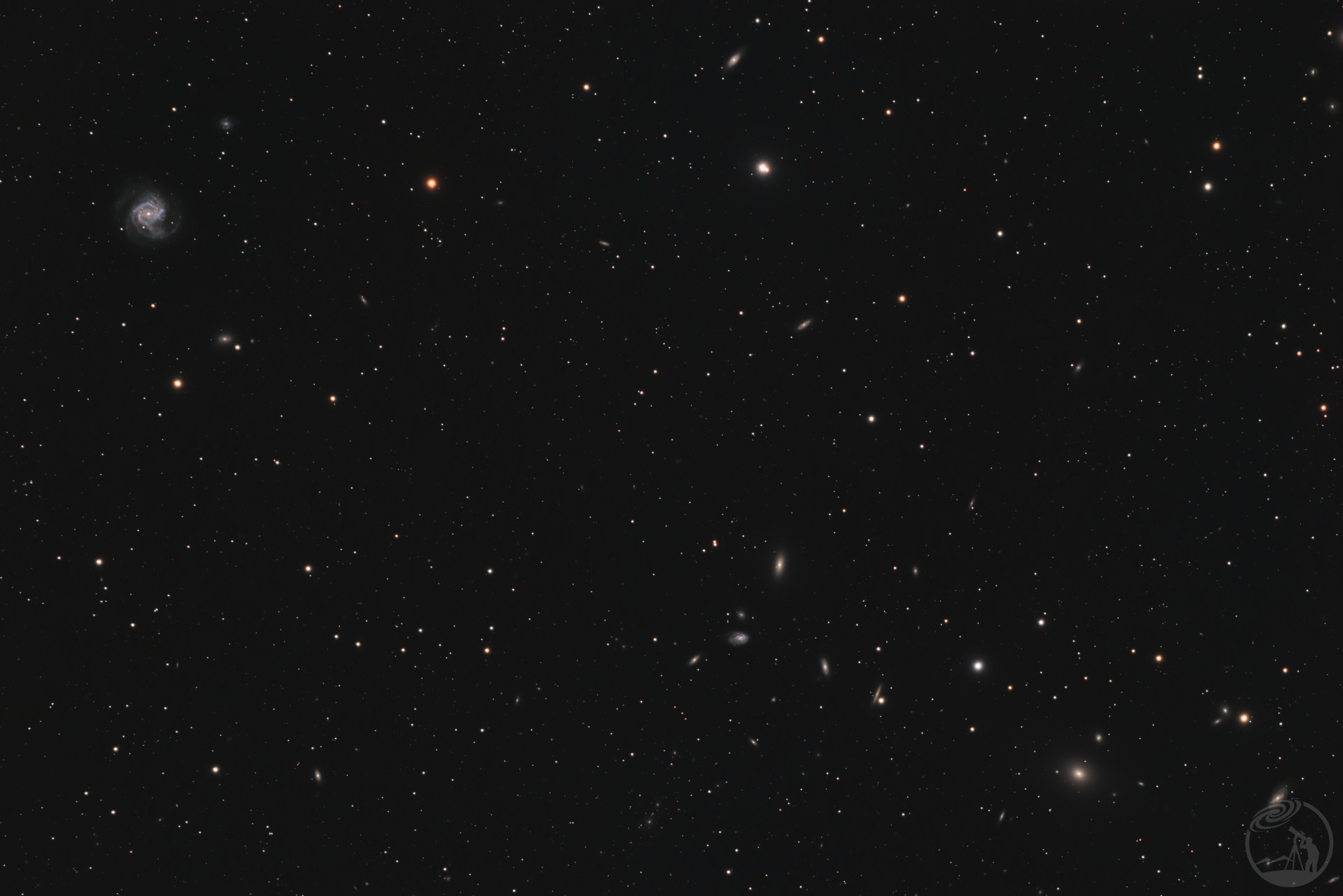 M61和附近的室女团小星系