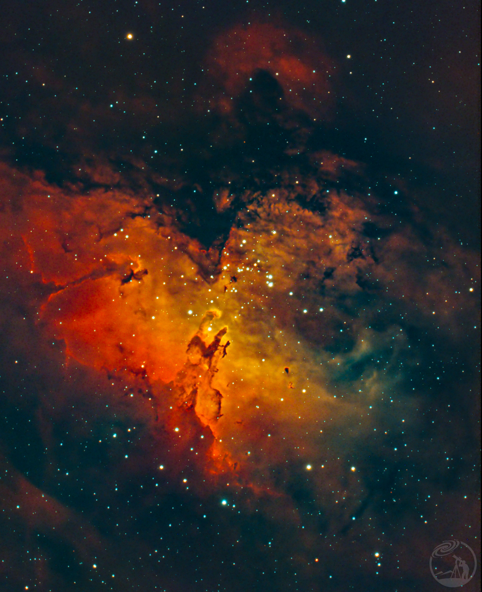 城市深空：M16星云局部