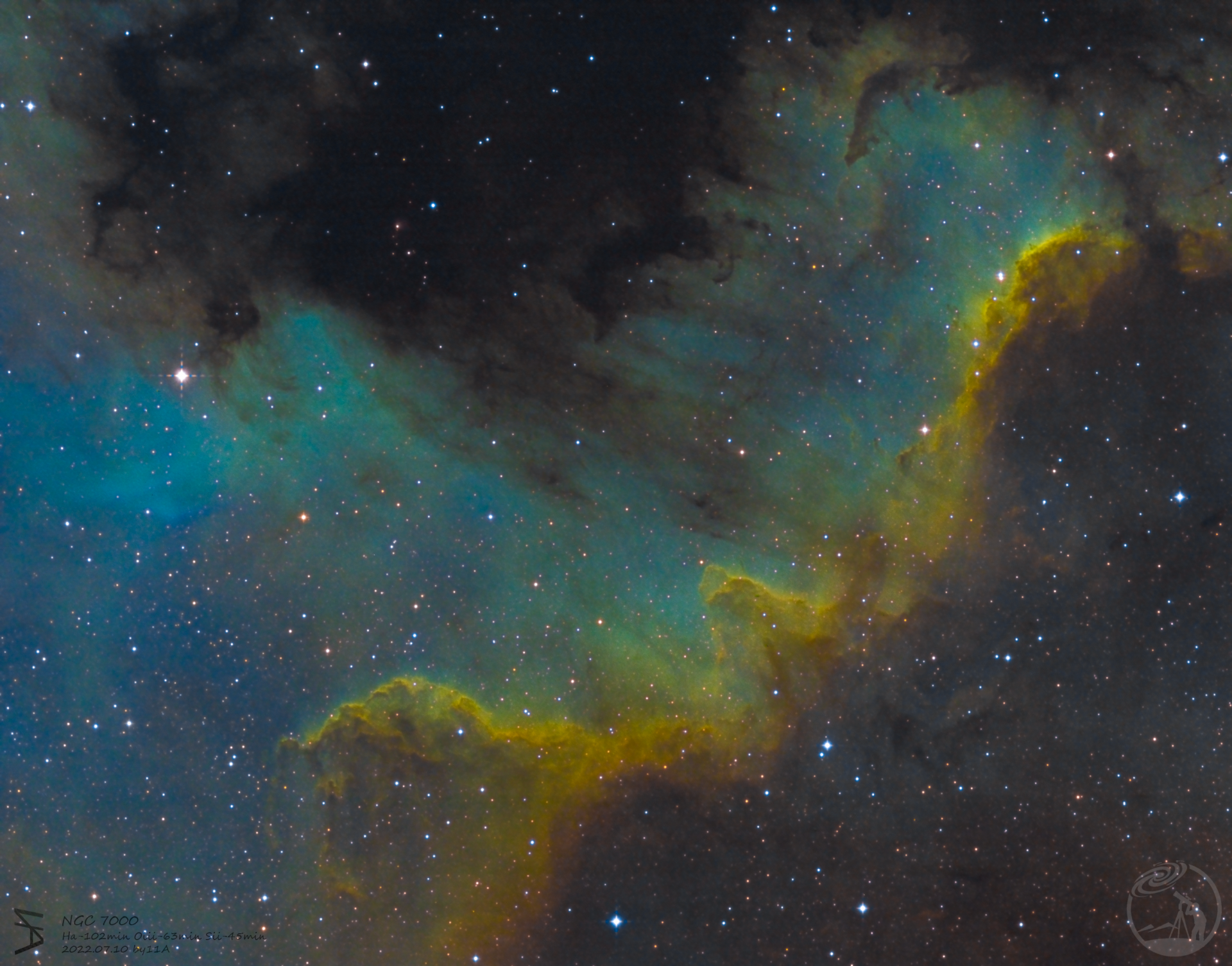 ngc7000北美洲星云