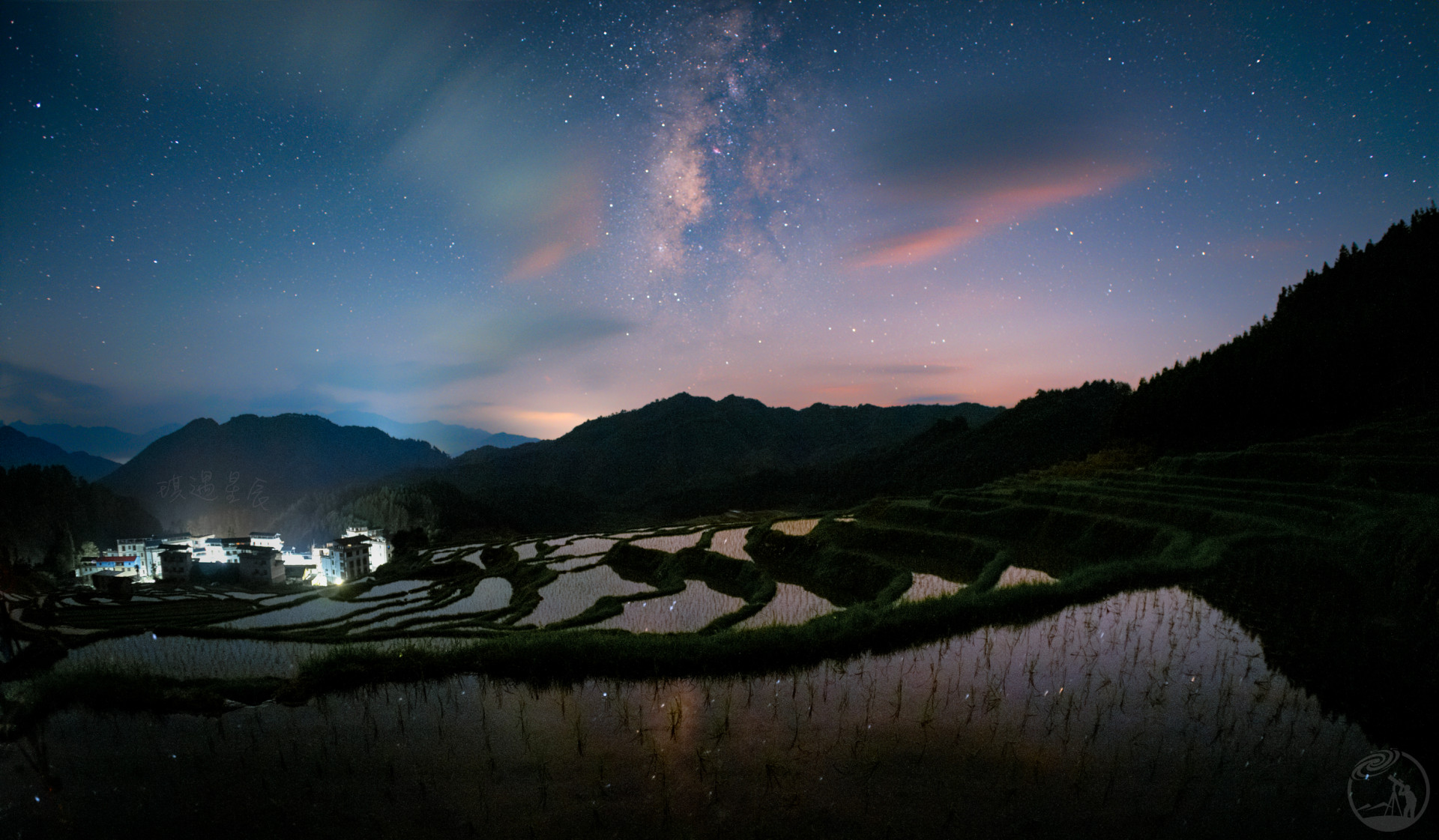 梯田月霞银河