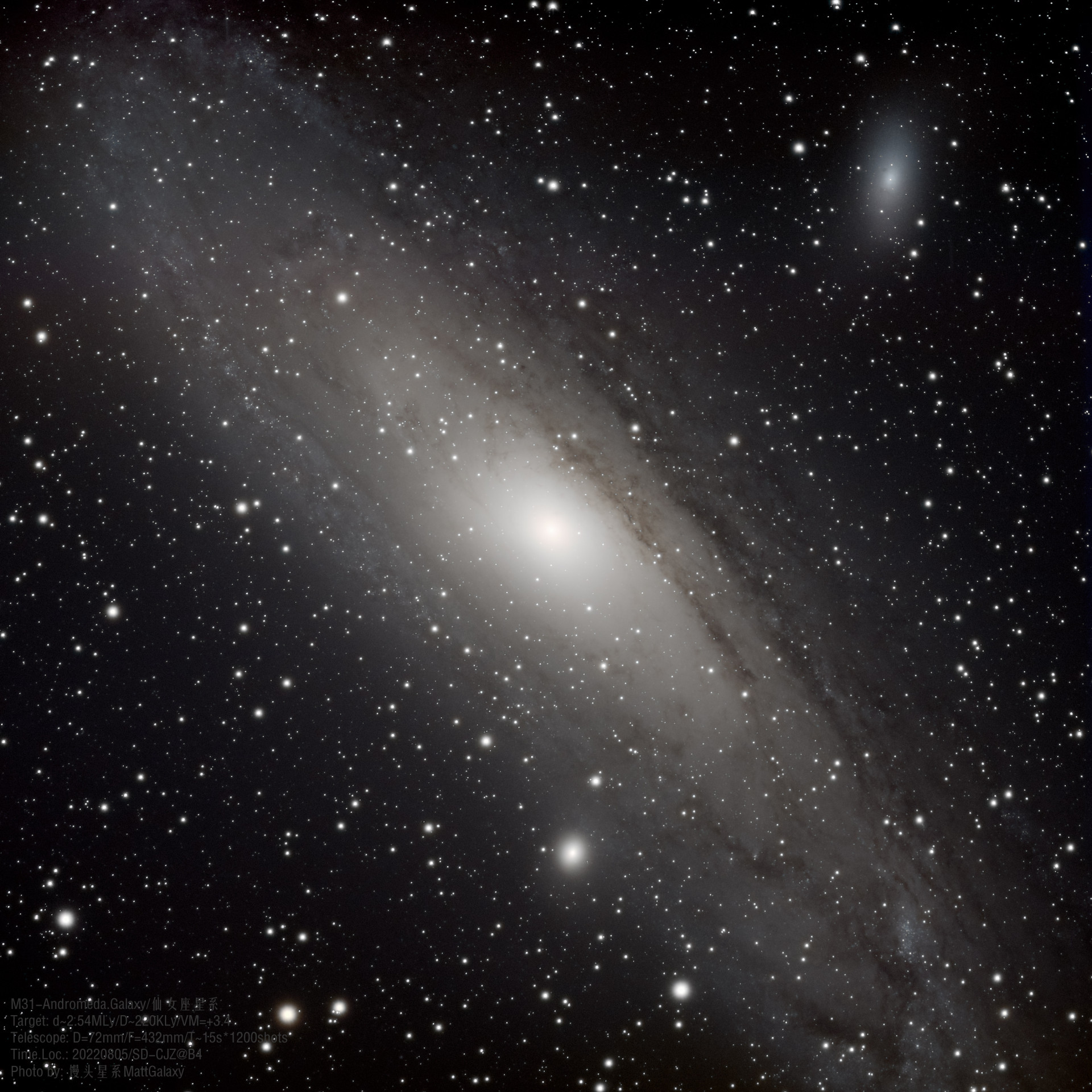【15秒深空】M31-仙女座星系
