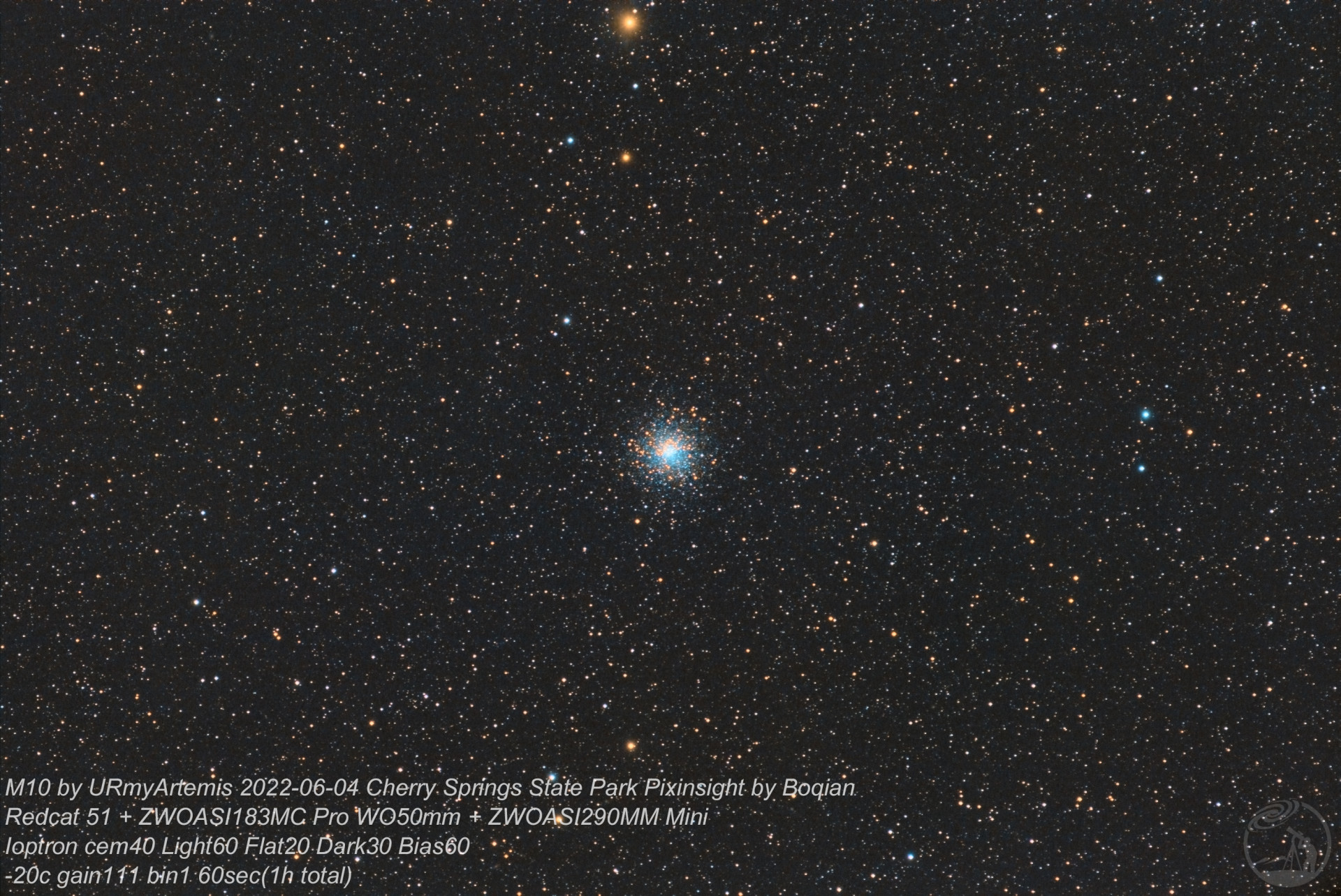 M10（NGC6254）球状星团