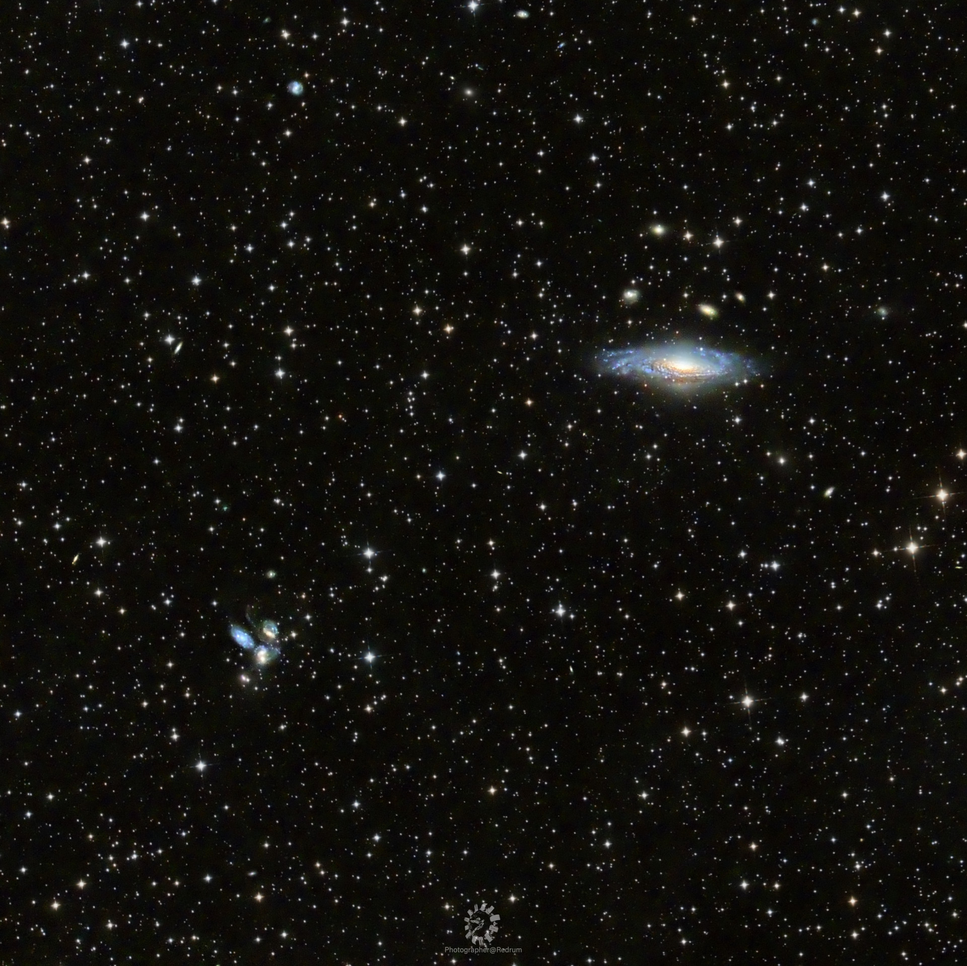 NGC7331 鹿舔星系群➕斯蒂芬五重奏