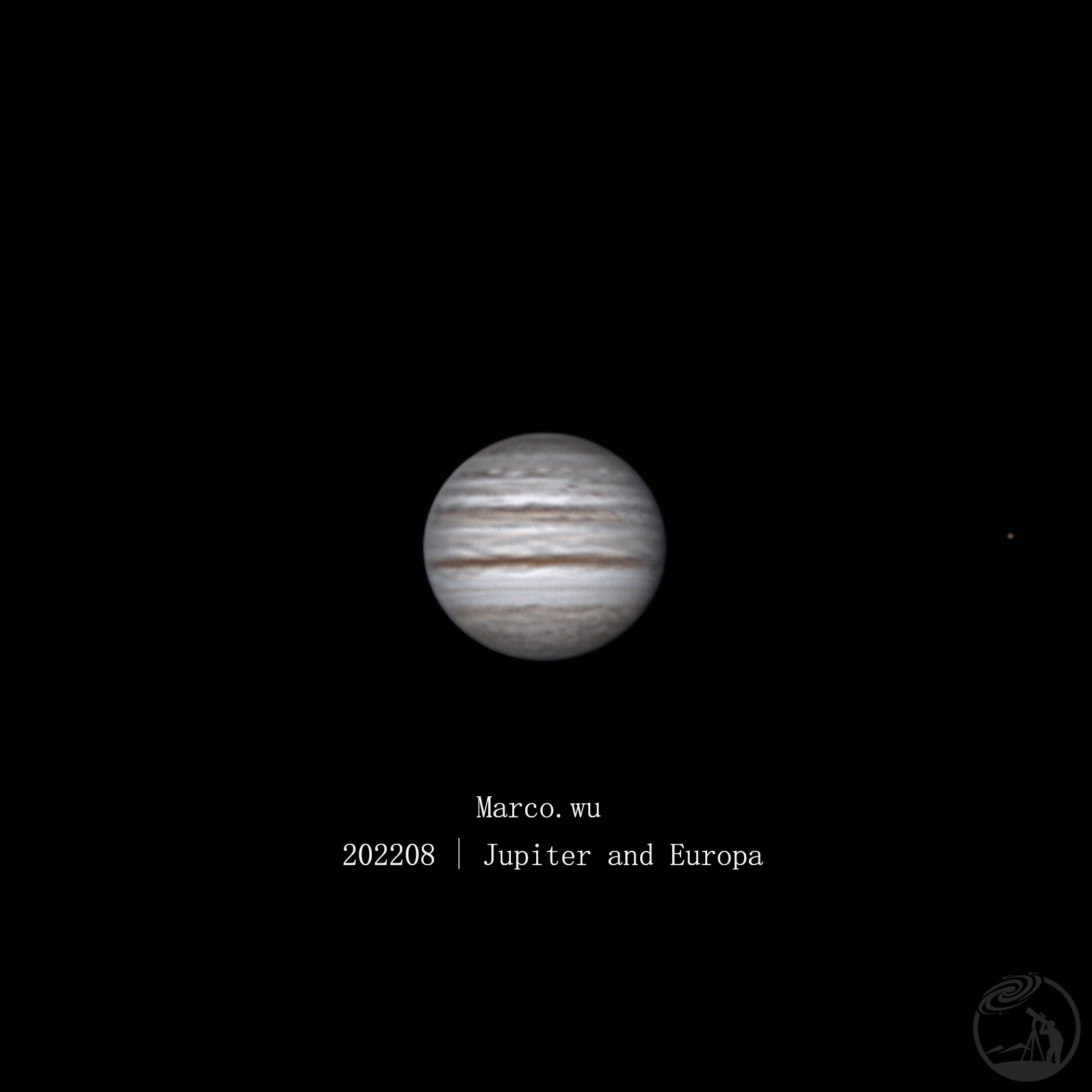 首次拍摄木星与木卫二