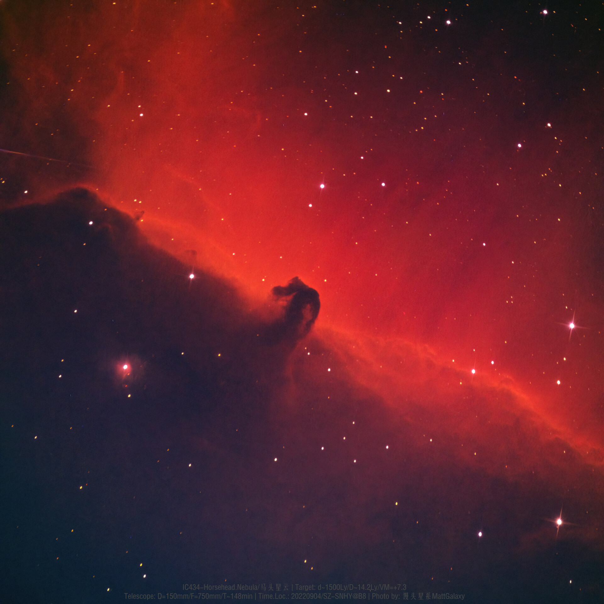 【九级深空】IC434-马头星云