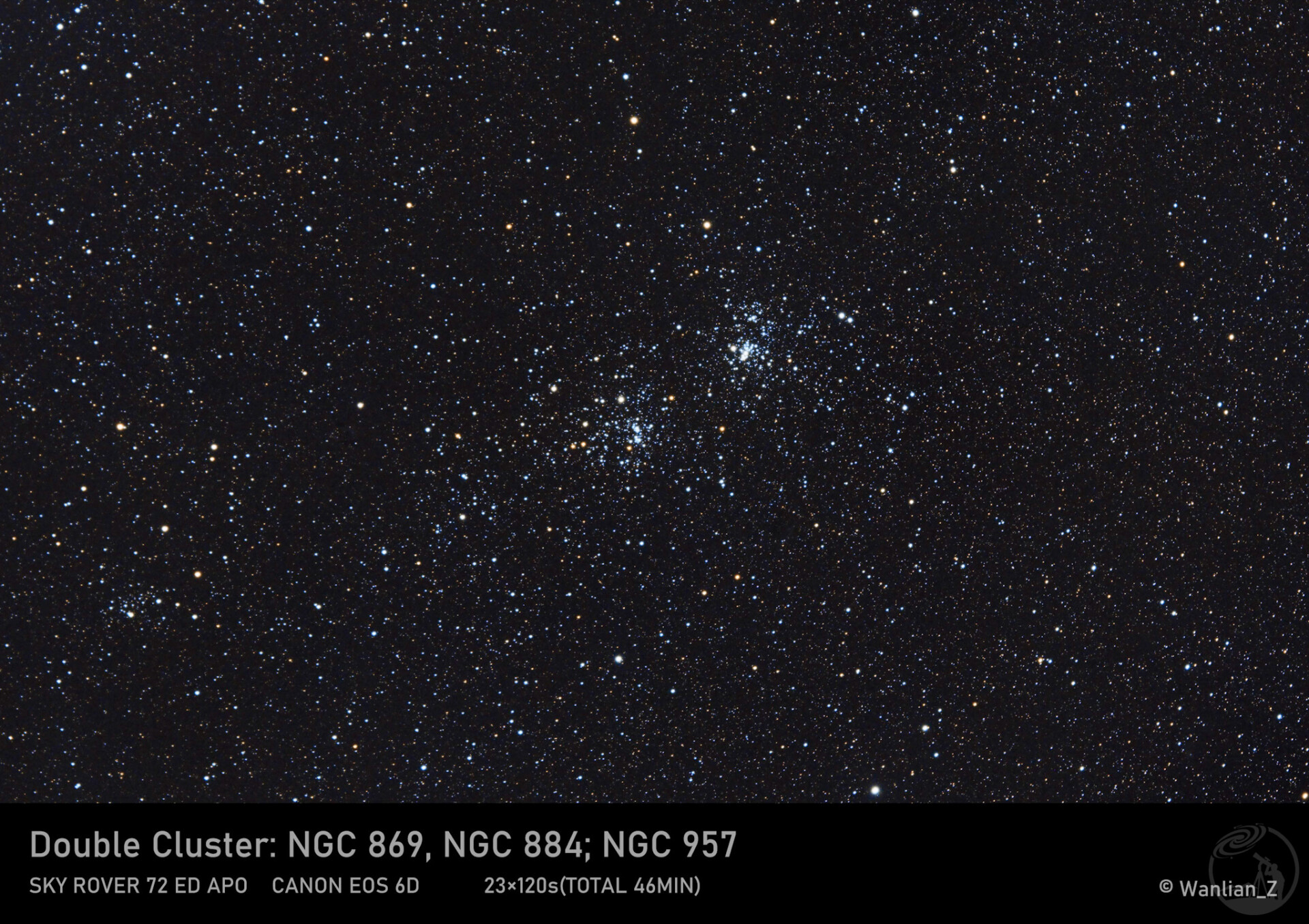秋季星空的宝藏——双星团