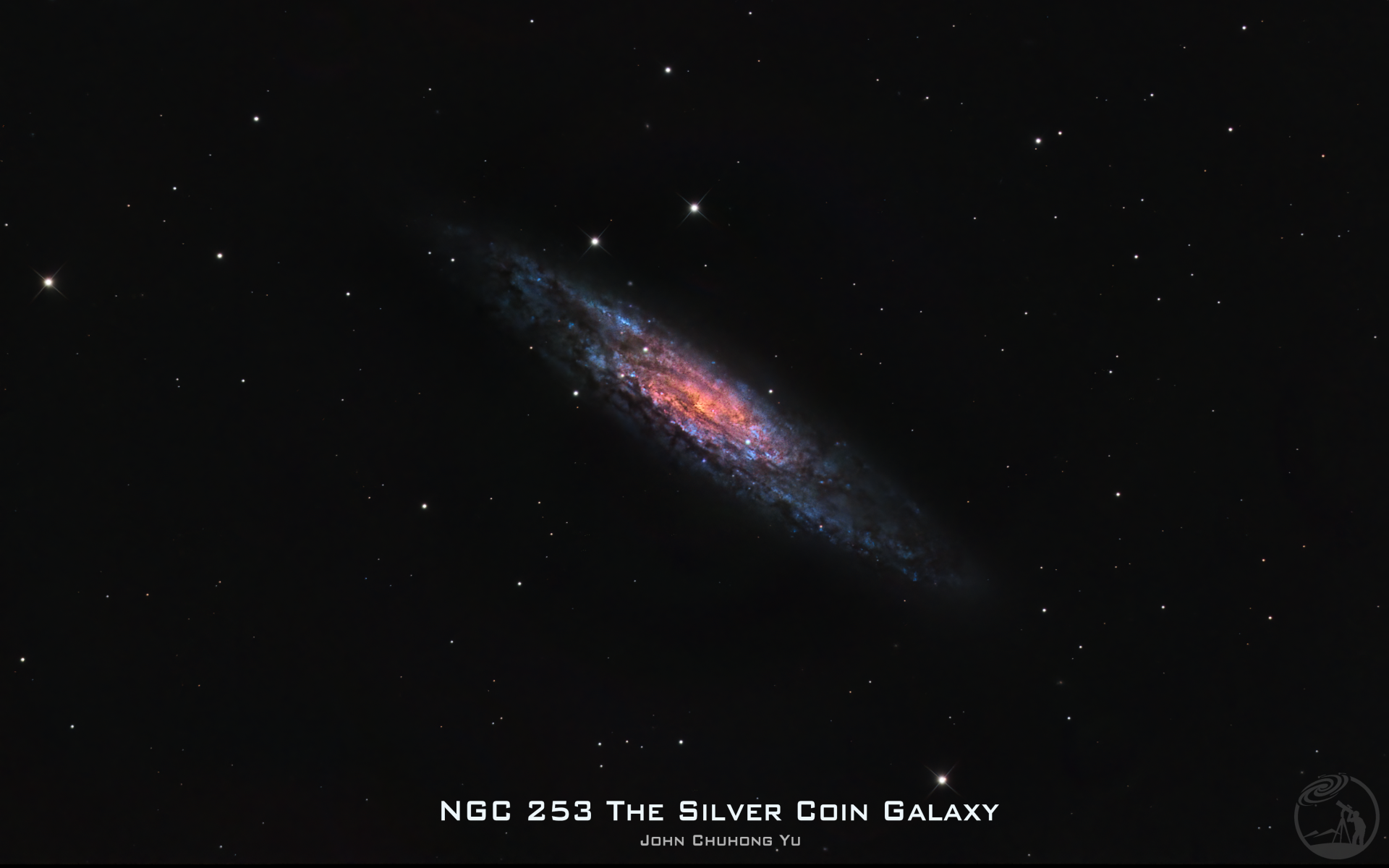 波特尔9级天空下的NGC253银盘星系