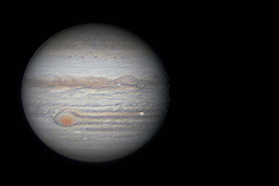 8月29日木星大红斑与木卫一长延时