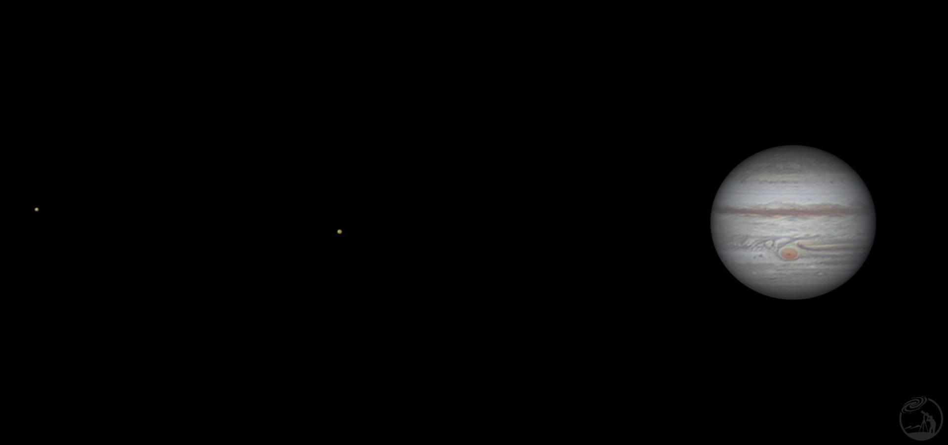 9月9日木星与两颗卫星