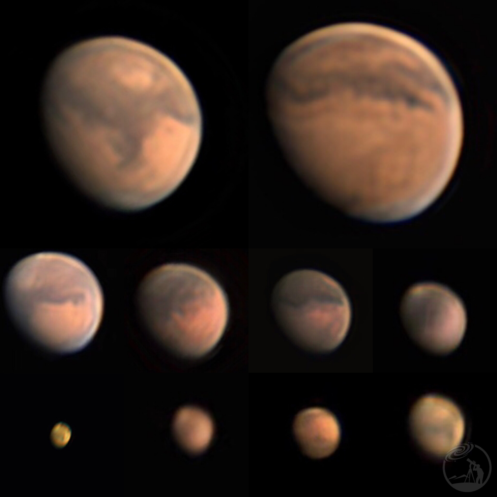 四月中到九月初的火星变化