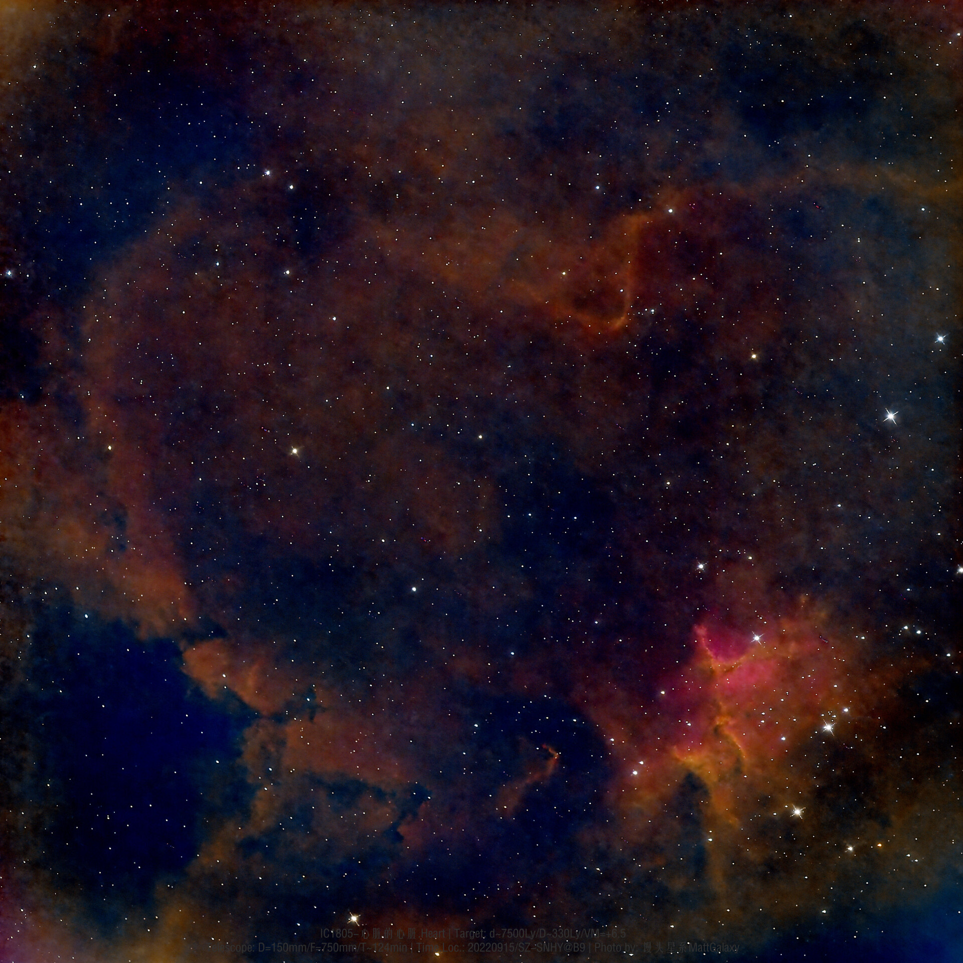 【九级深空行动】IC1805-心脏的心脏.Heart