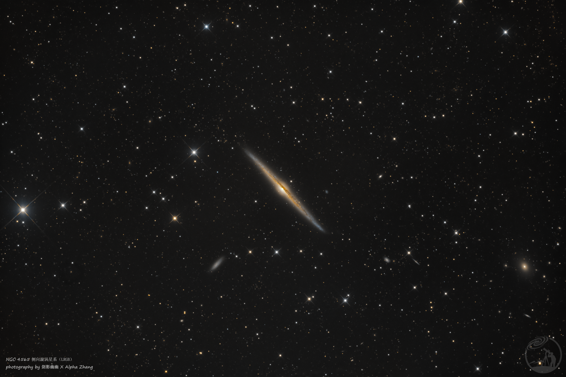 NGC4565侧向漩涡星系
