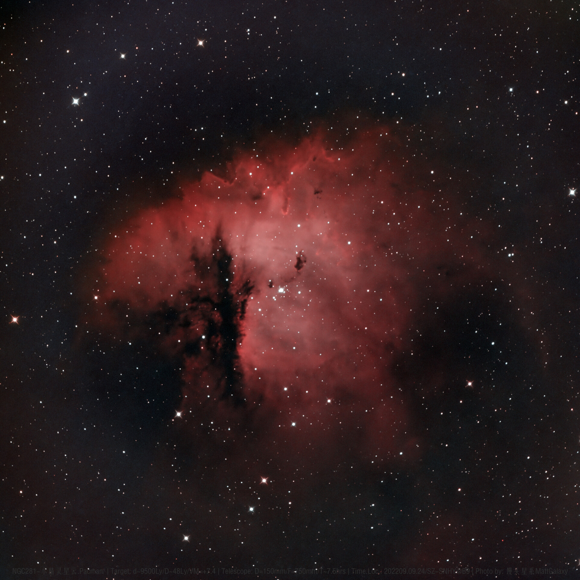 【九级深空行动】NGC281-小精灵星云.Pacman