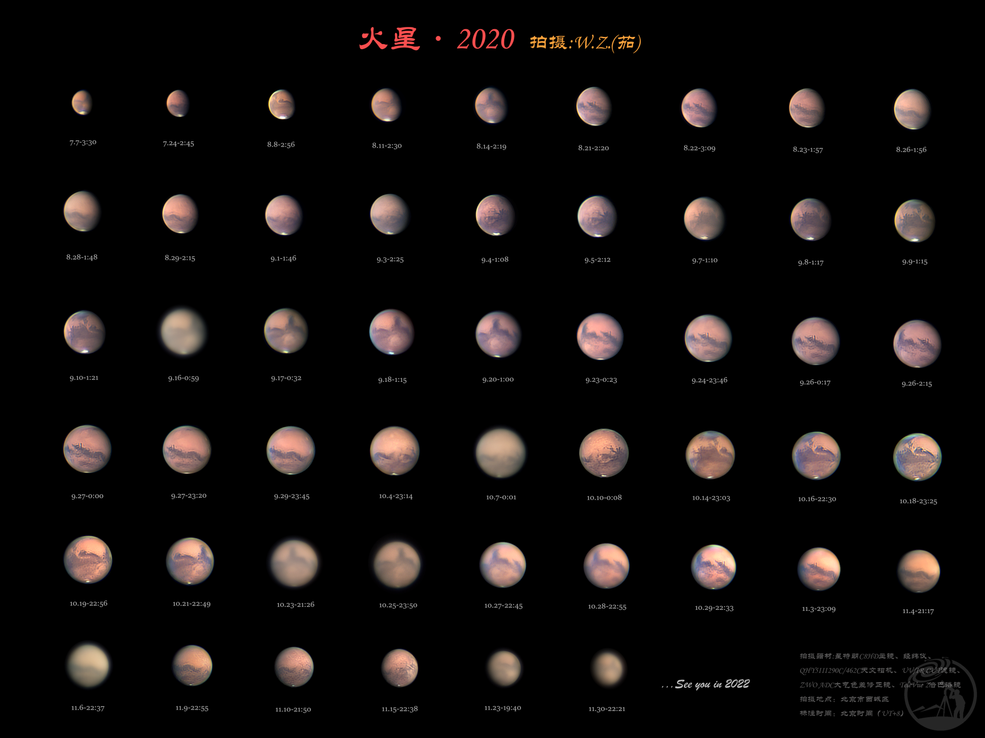 火星冲日2周年的纪念