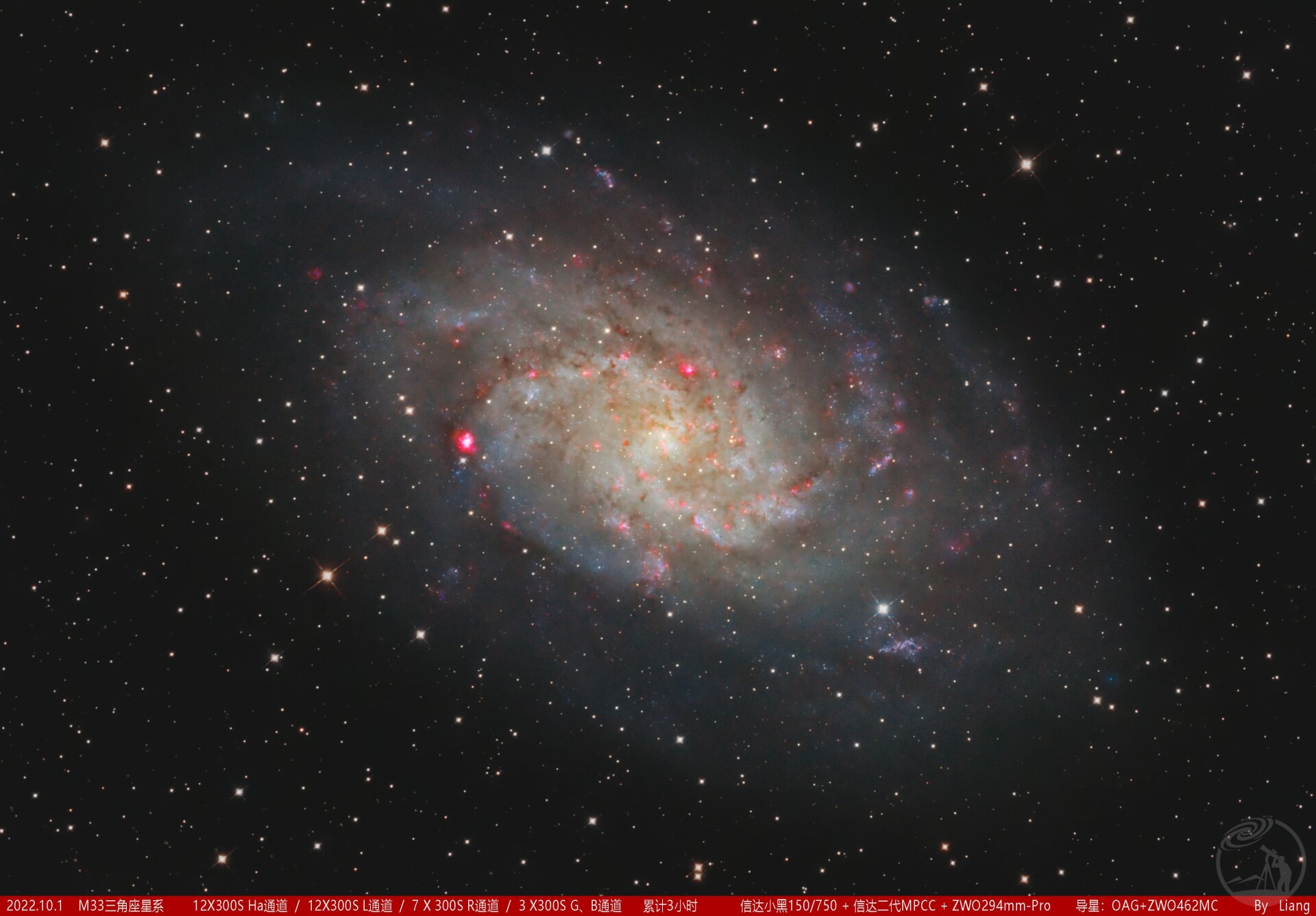 M33三角座星系