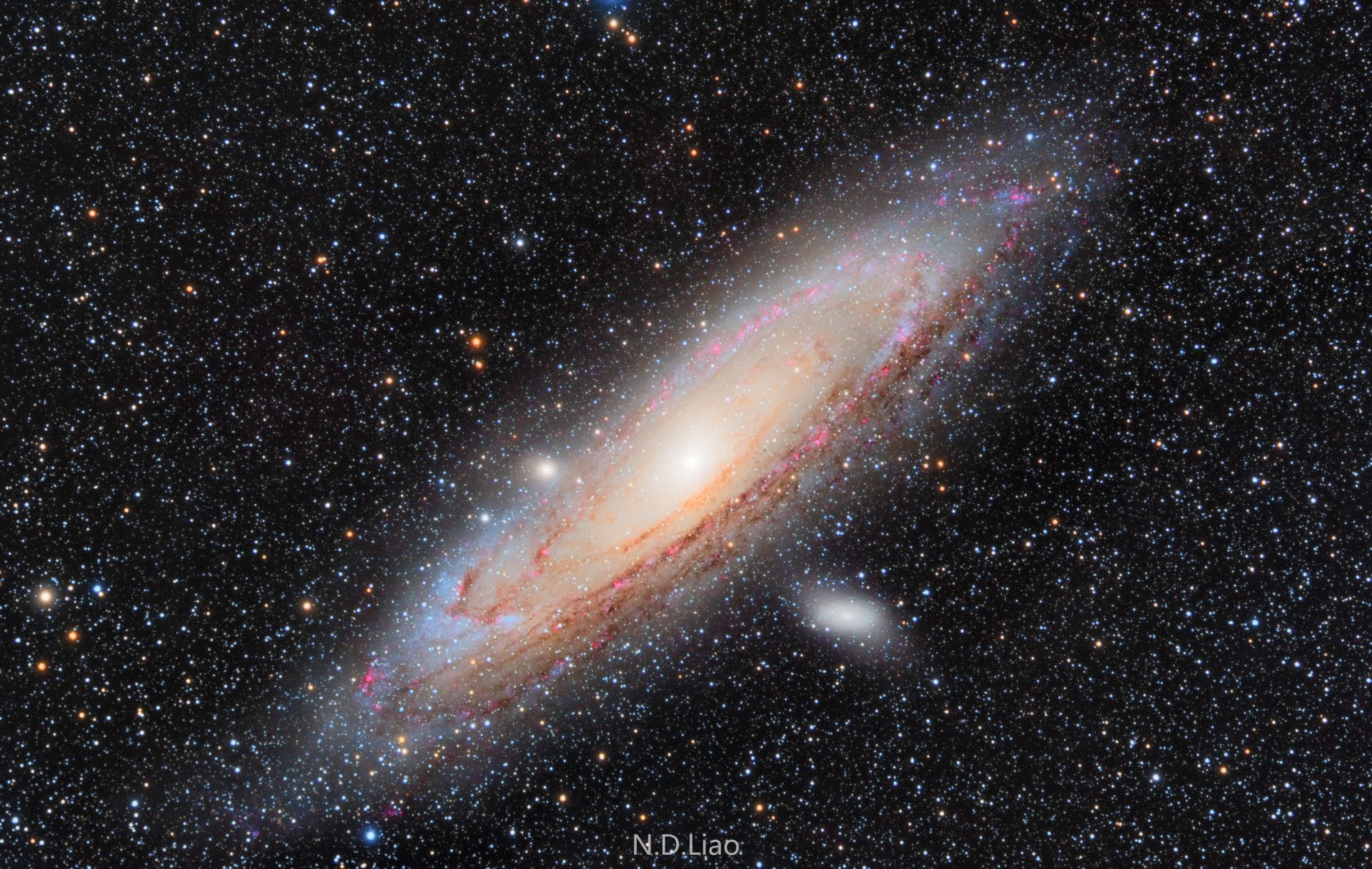 *极品素材*M31，广东第一峰超好环境下的仙女座星系