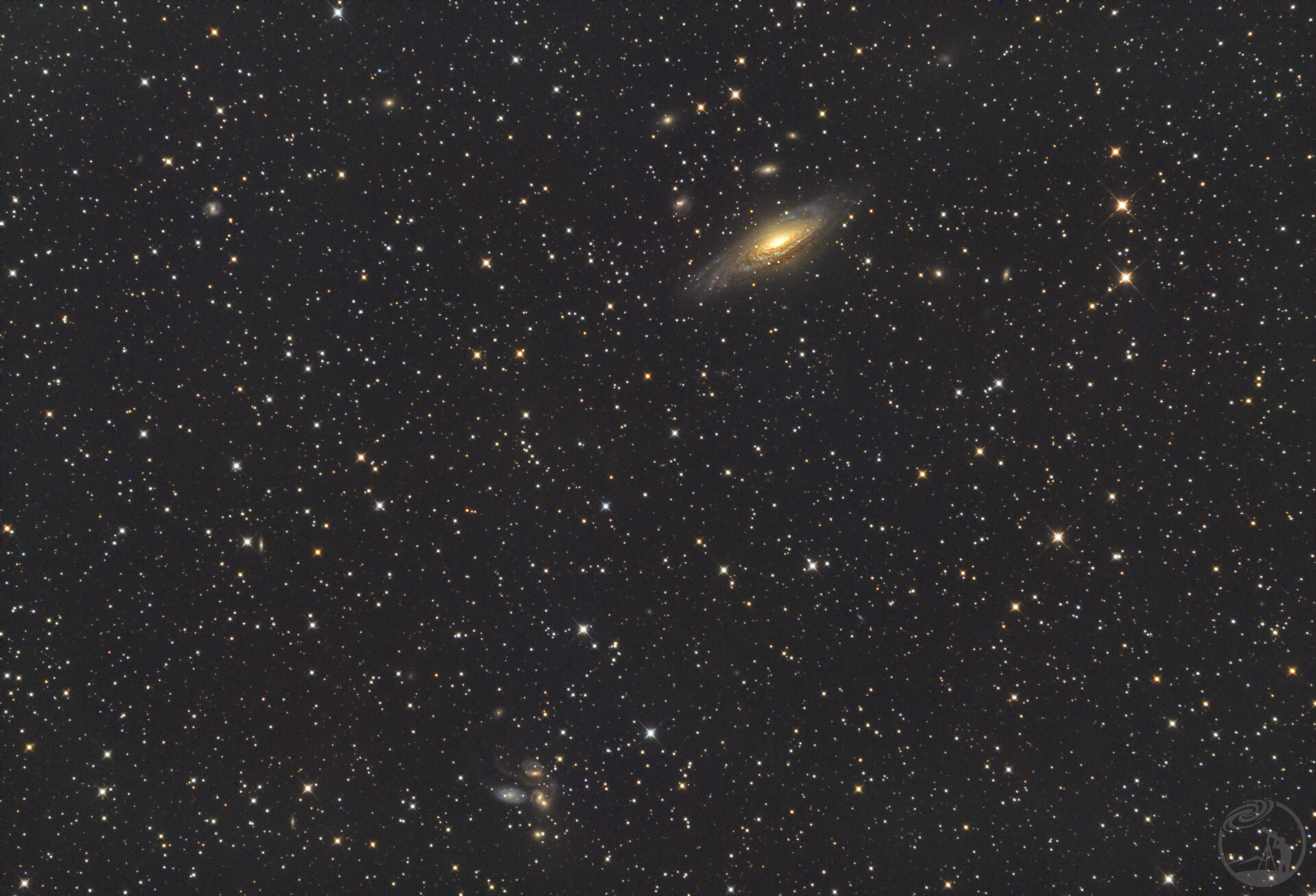 NGC7331 鹿舔座星系群和史蒂芬五重奏