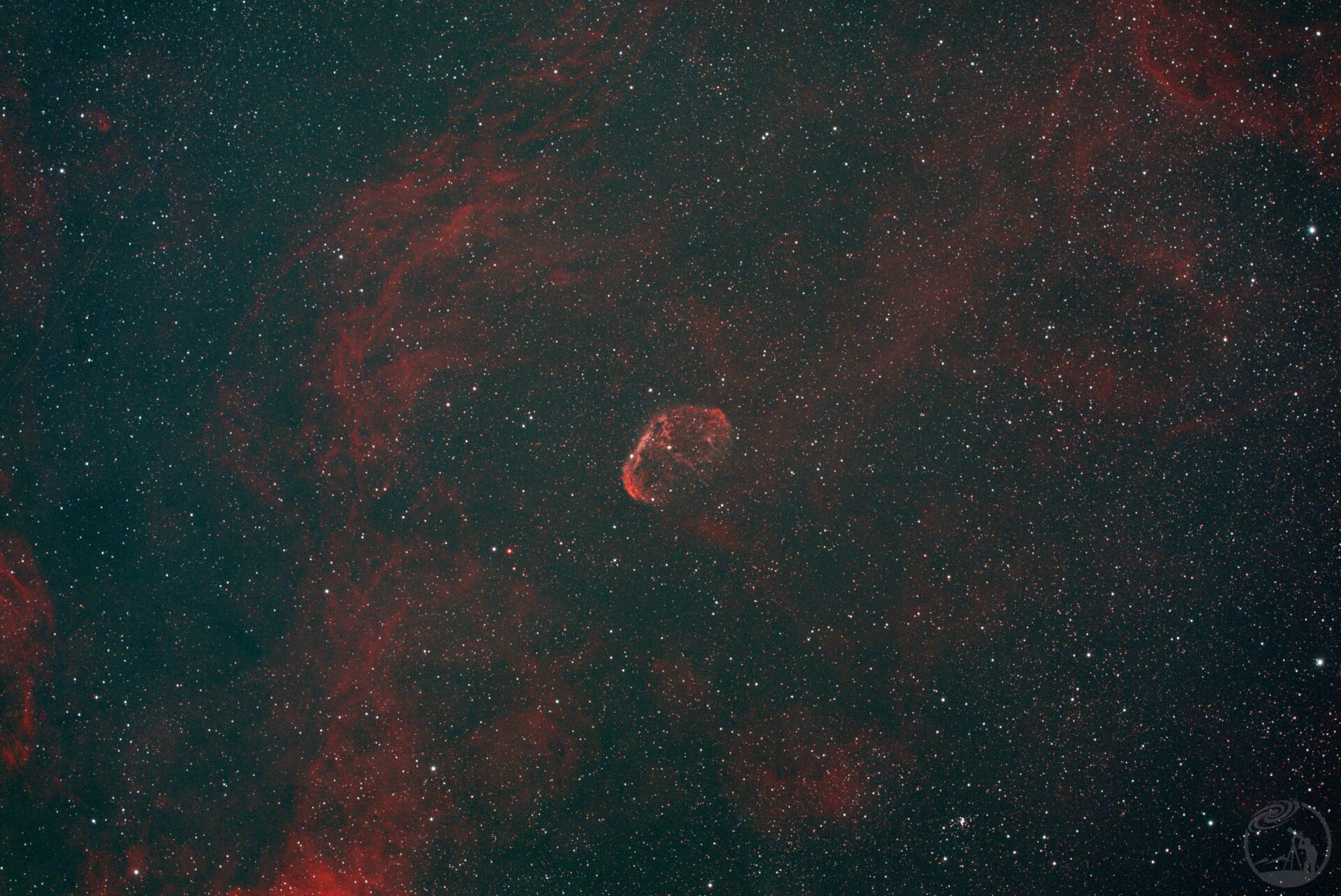 单张2000秒的NGC6888星云