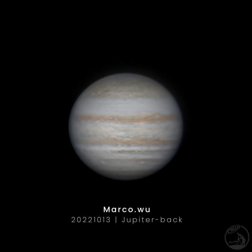 8级波特闹市上的木星背面