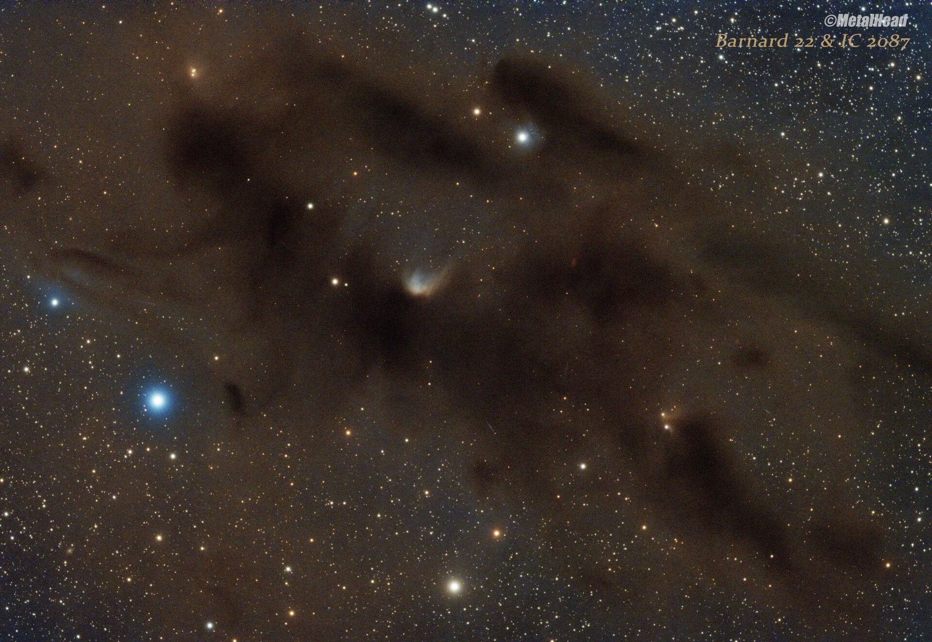 ？烤糊星云 Barnard 22 & IC 2087