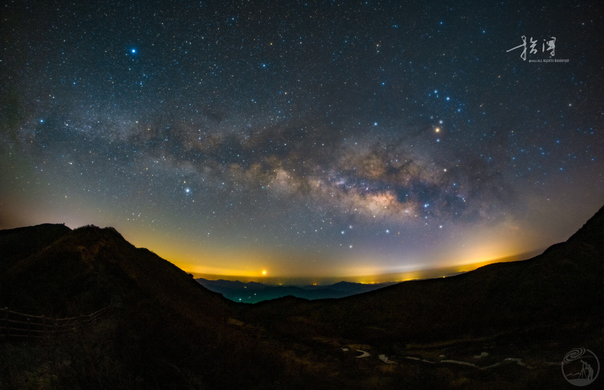 大围山春季银河