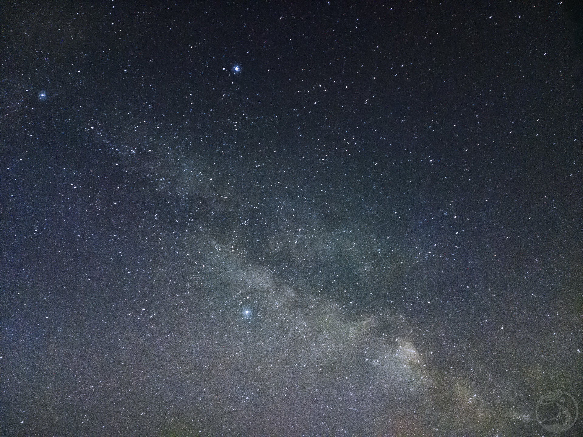 五级光污染的银河手机拍摄